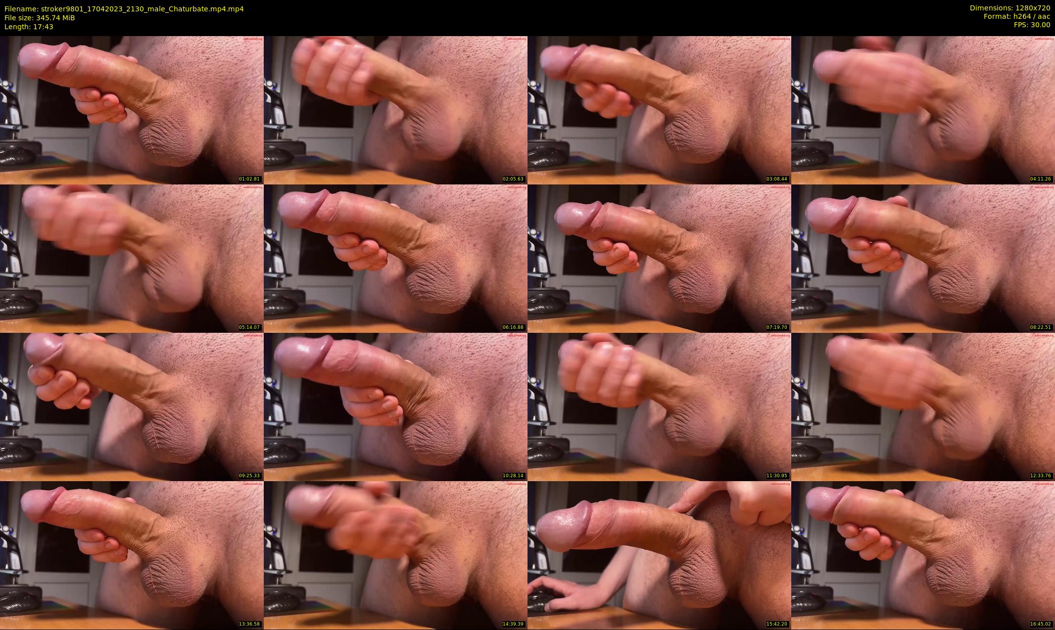 stroker9801 — 18 minute Chaturbate male cam show recording, 720p, Apr 17, 2023