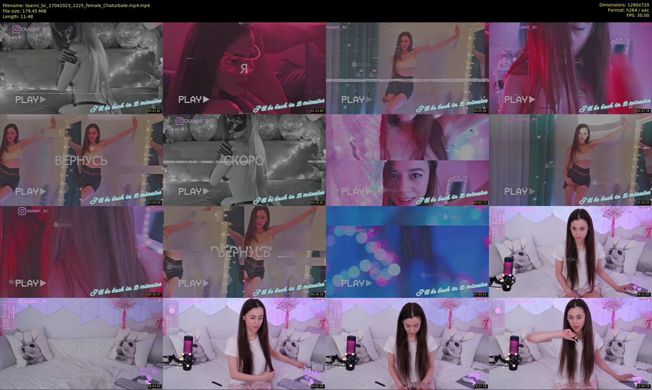 taanni_bc — 12 minute Chaturbate female cam show recording, 720p, Apr 17, 2023