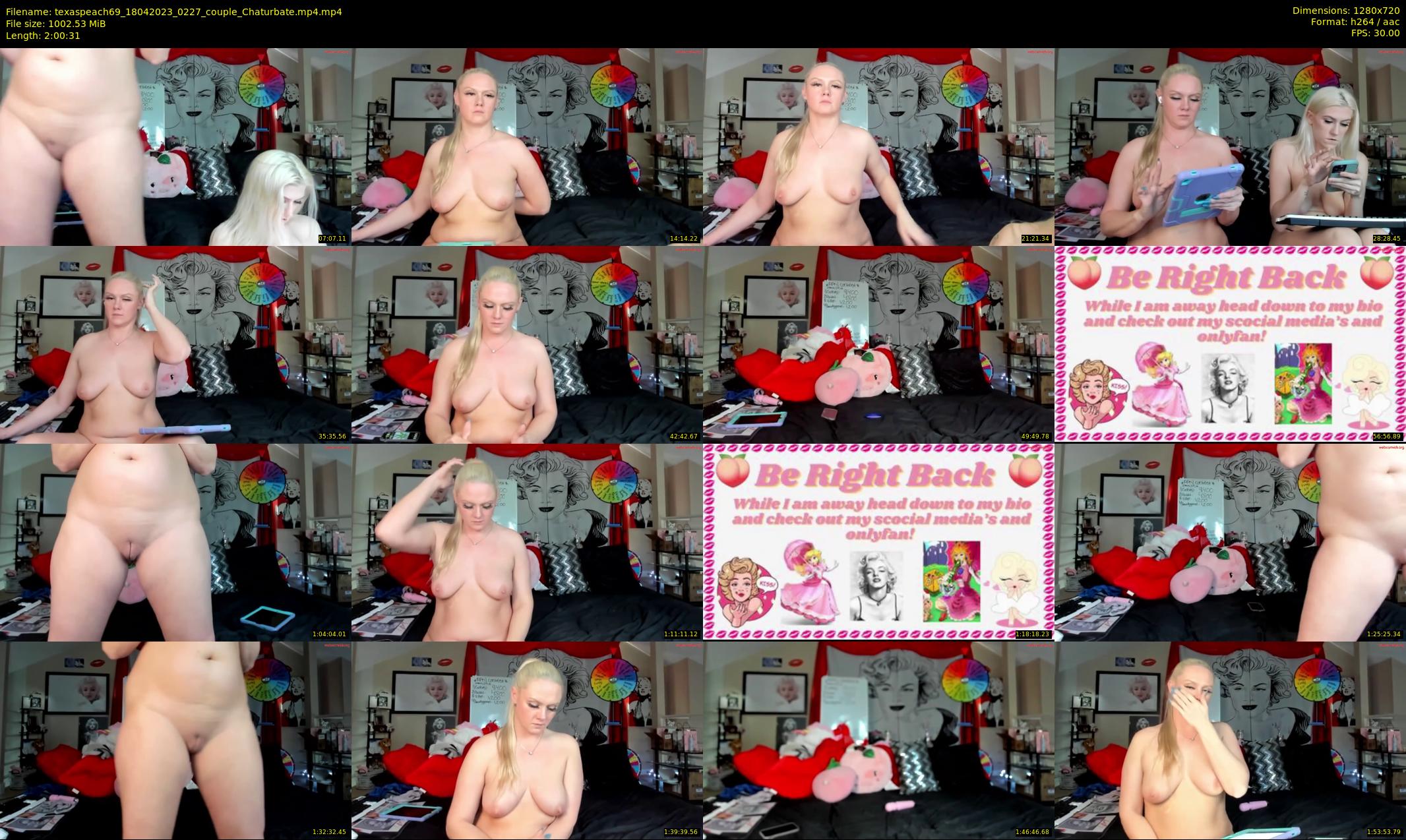 texaspeach69 — 121 minute Chaturbate female cam show recording, 720p, Apr 18, 2023