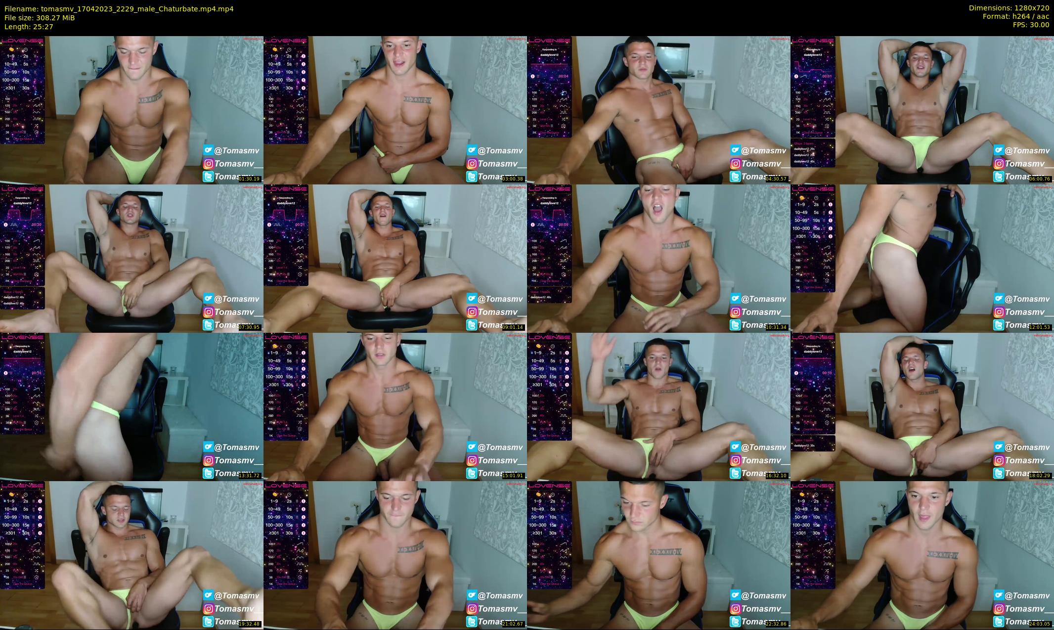 tomasmv — 26 minute Chaturbate male cam show recording, 720p, Apr 17, 2023