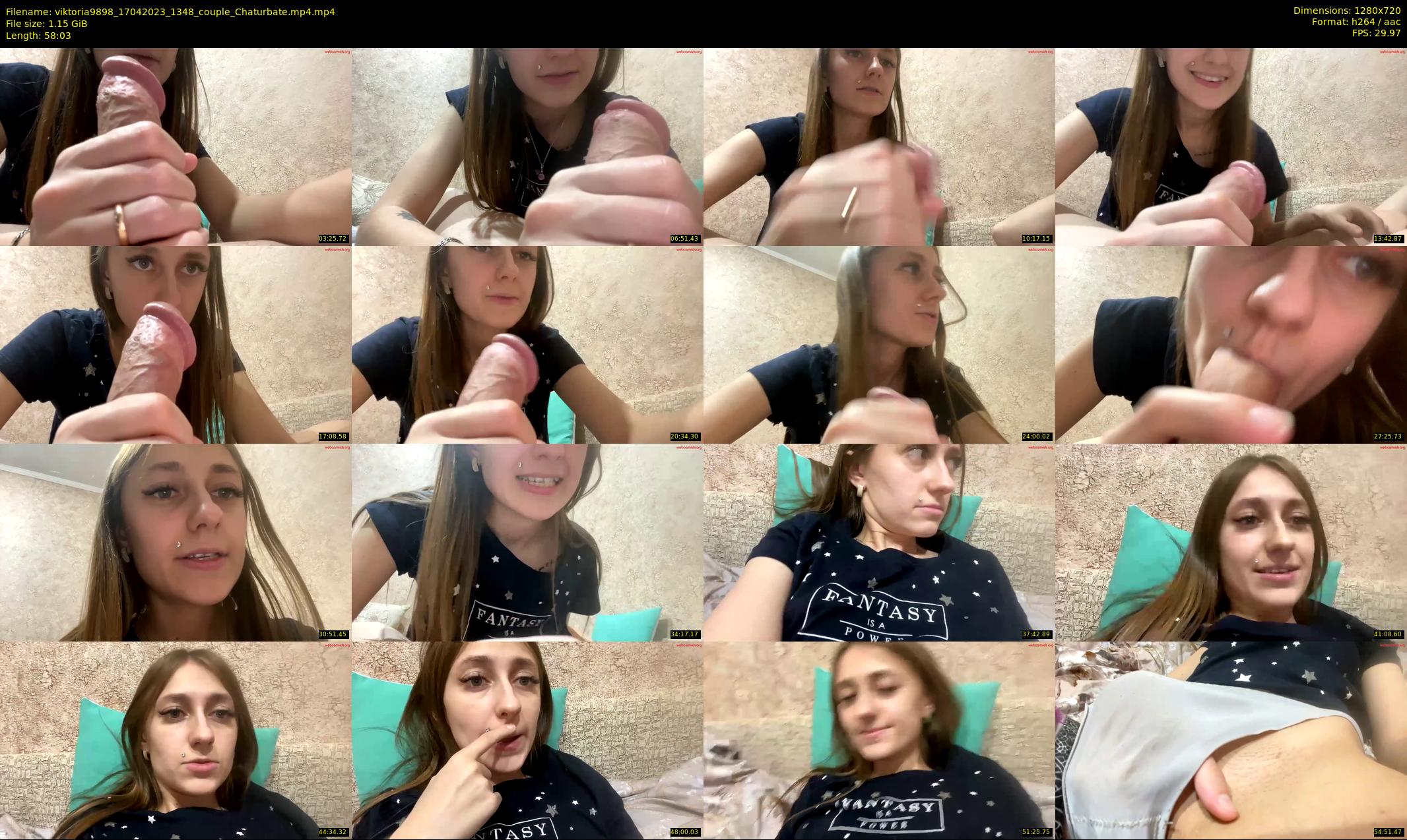 viktoria9898 — 59 minute Chaturbate couple cam show recording, 720p, Apr 17, 2023