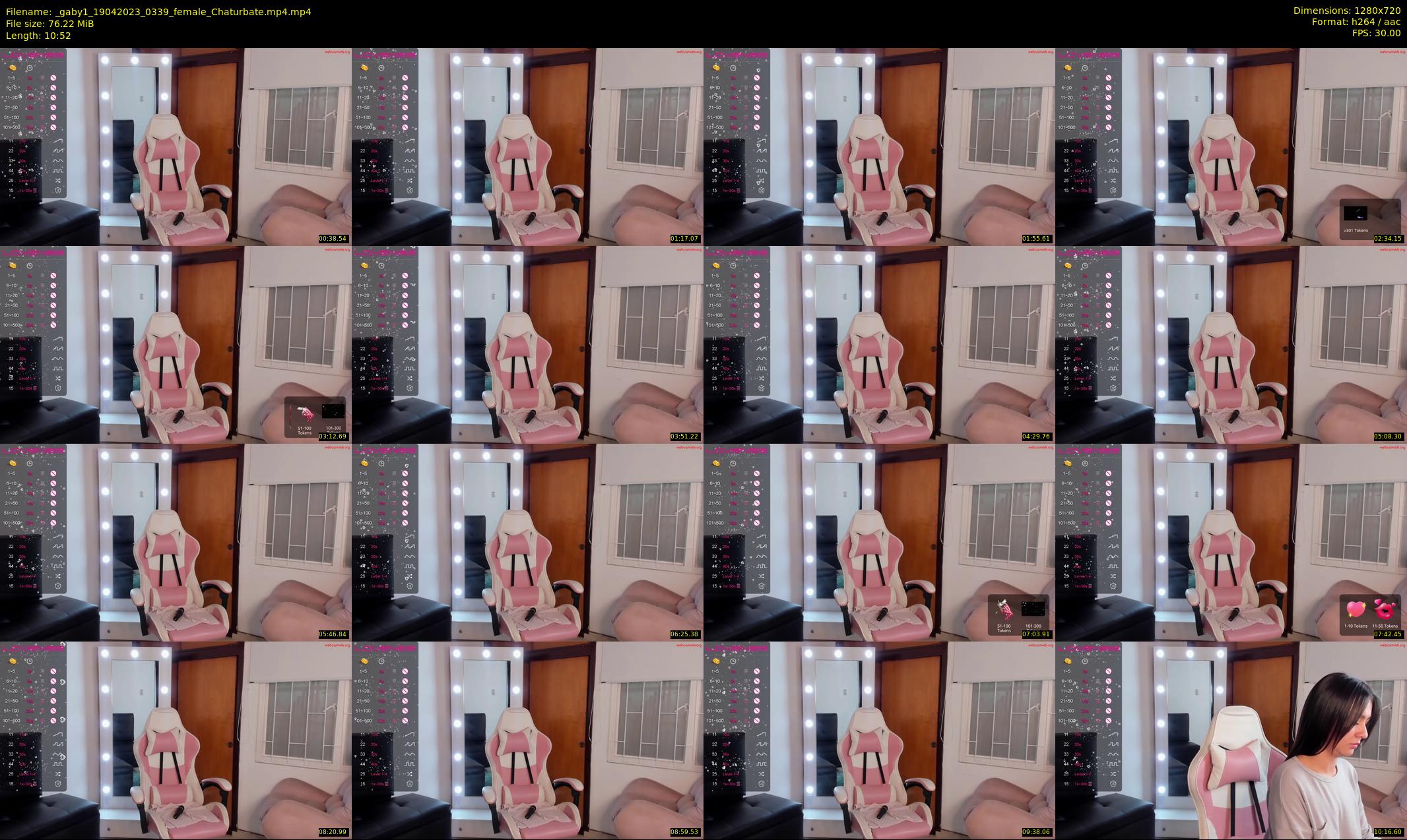 _gaby1 — 11 minute Chaturbate female cam show recording, 720p, Apr 19, 2023