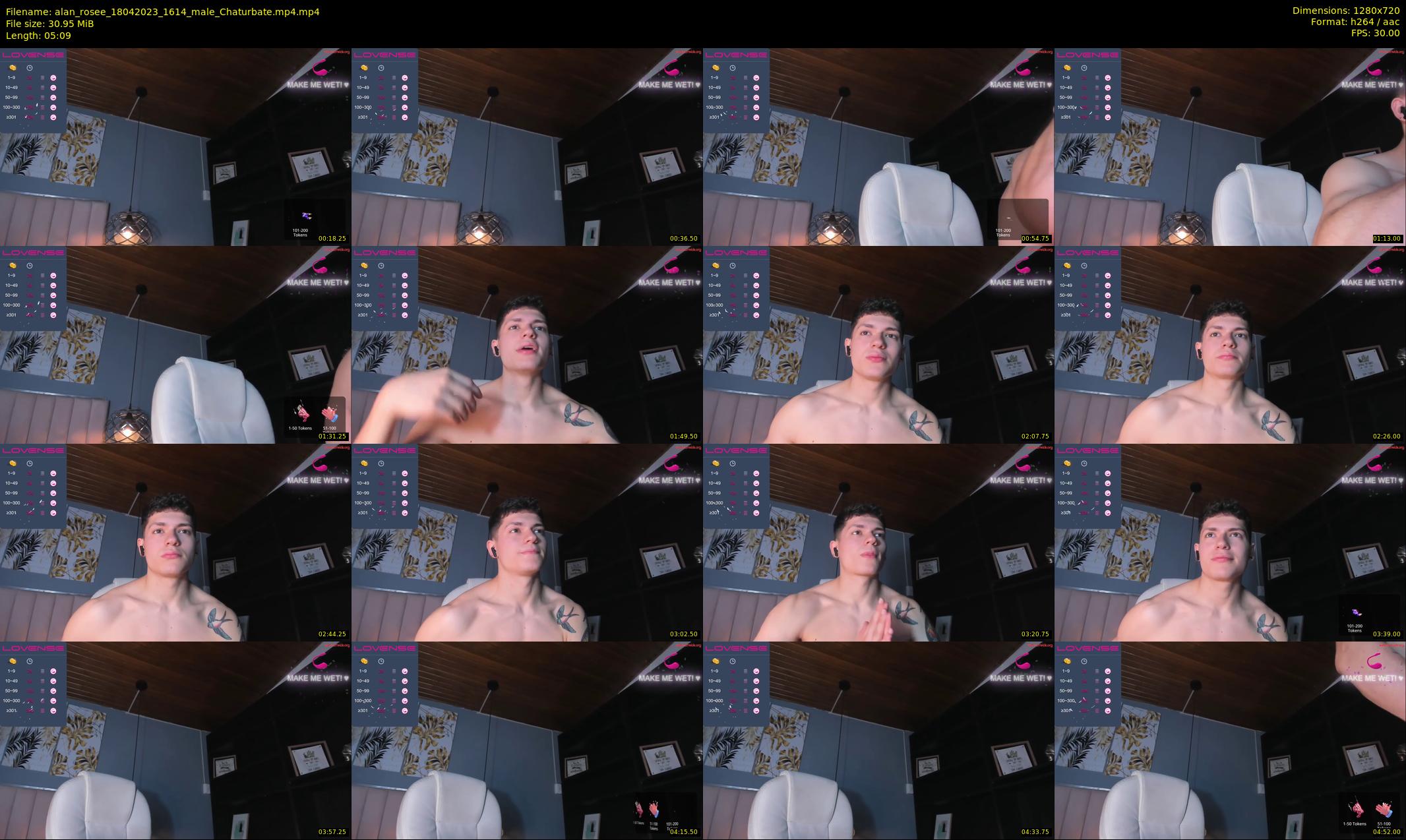 alan_rosee — 6 minute Chaturbate male cam show recording, 720p, Apr 18, 2023