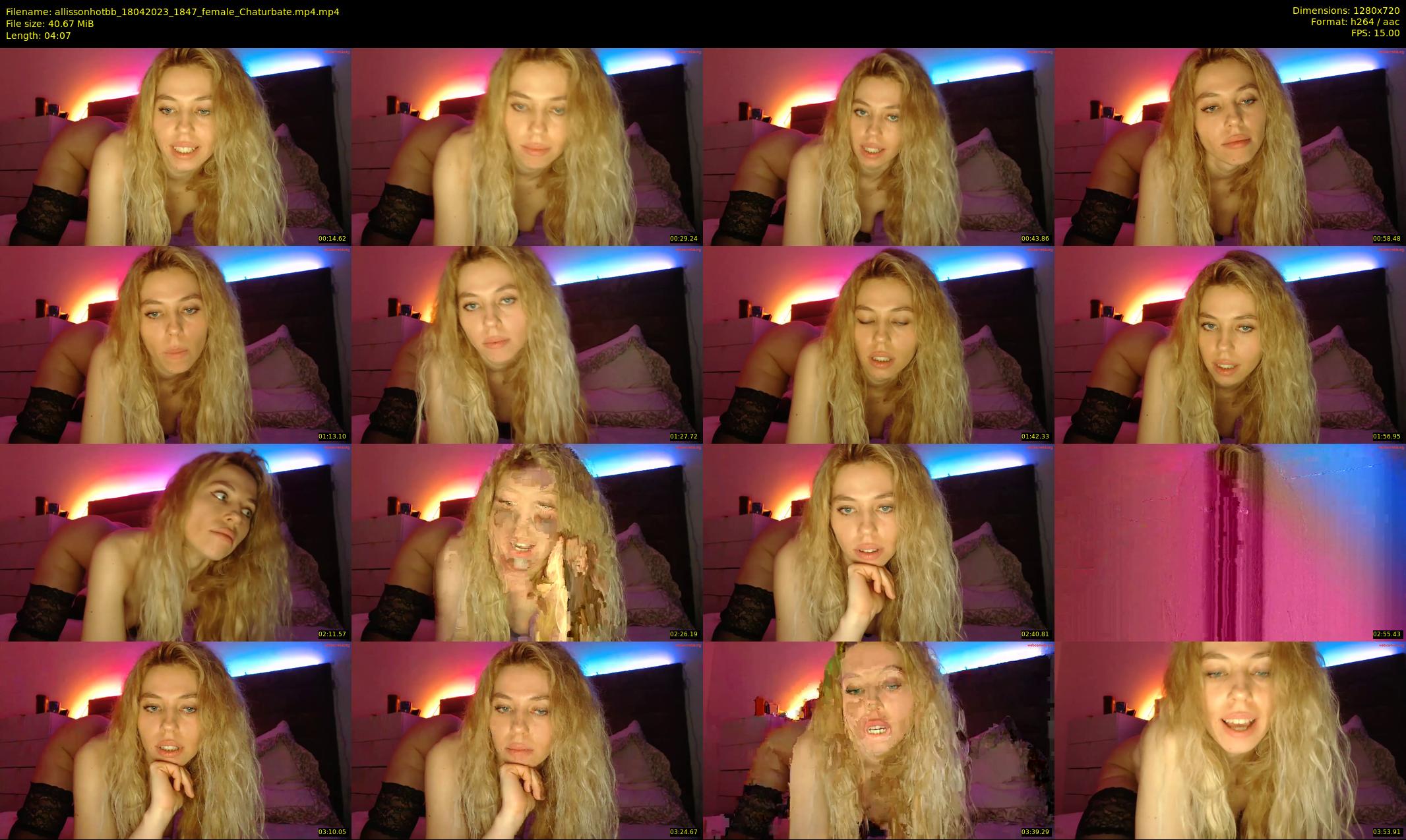 allissonhotbb — 5 minute Chaturbate female cam show recording, 720p, Apr 18, 2023