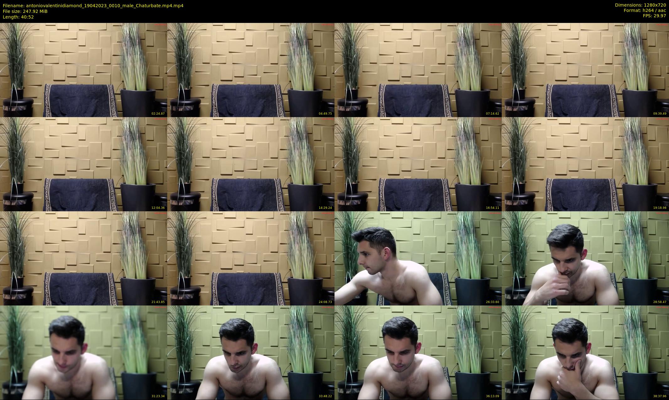 antoniovalentinidiamond — 41 minute Chaturbate male cam show recording, 720p, Apr 19, 2023