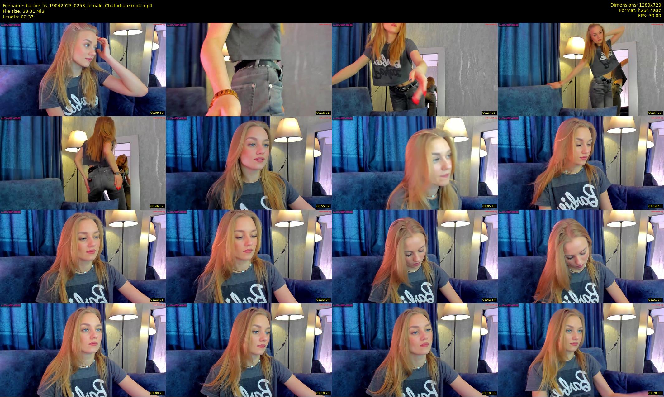 barbie_lis — 3 minute Chaturbate female cam show recording, 720p, Apr 19, 2023