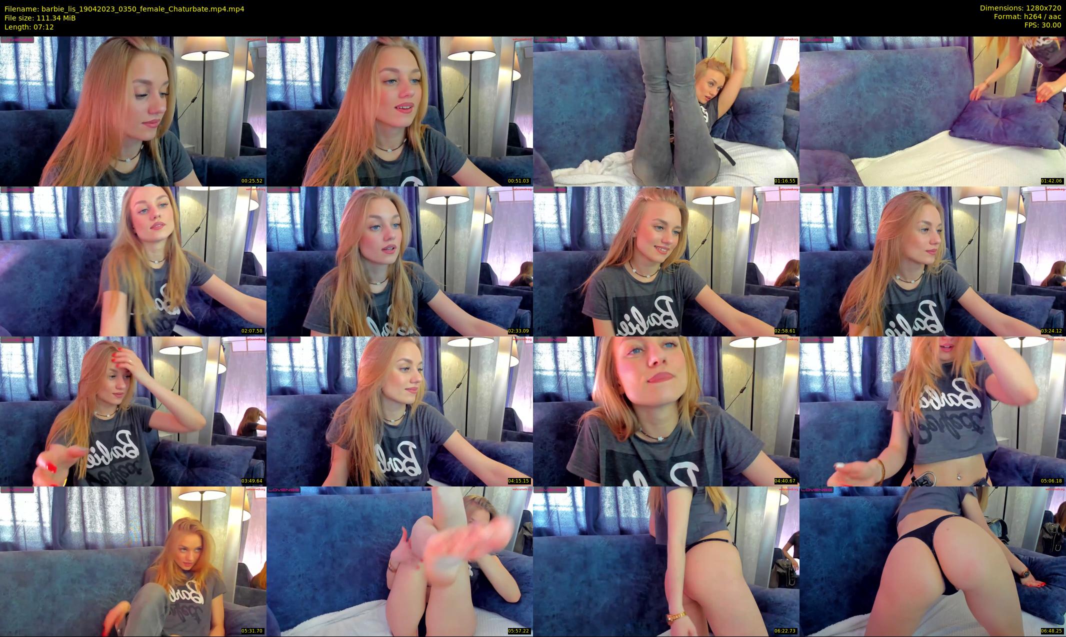 barbie_lis — 8 minute Chaturbate female cam show recording, 720p, Apr 19, 2023