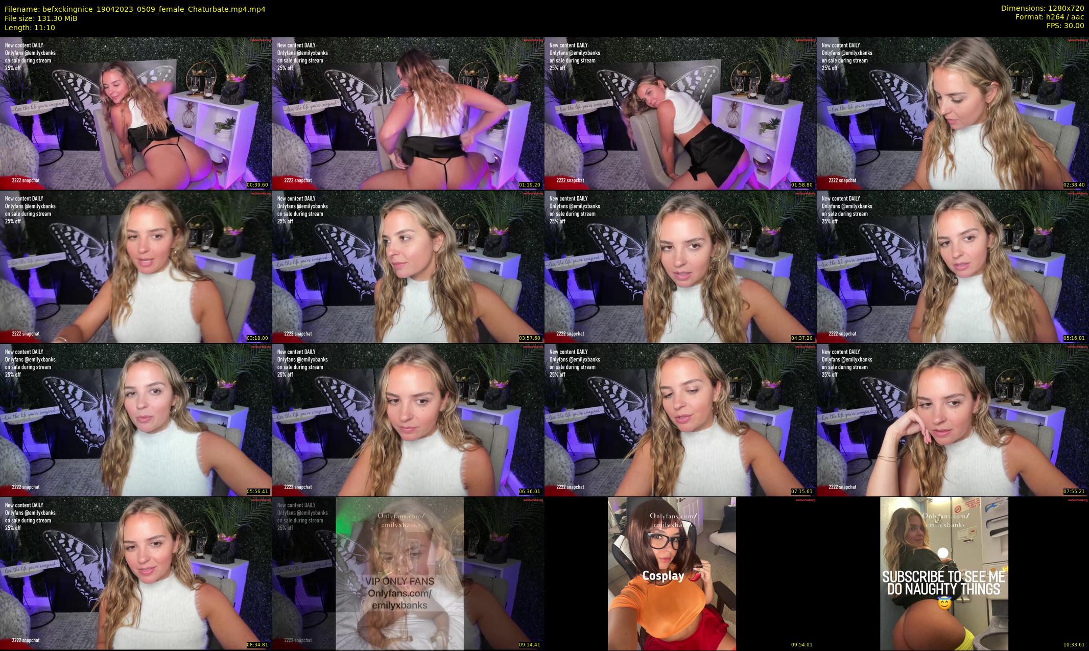 befxckingnice — 12 minute Chaturbate female cam show recording, 720p, Apr 19, 2023