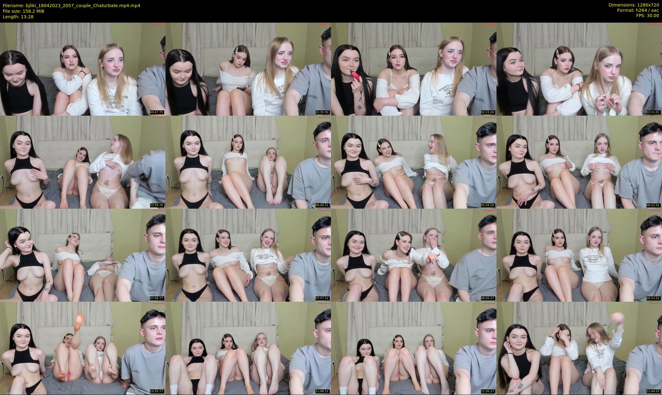 bjliki — 14 minute Chaturbate couple cam show recording, 720p, Apr 18, 2023