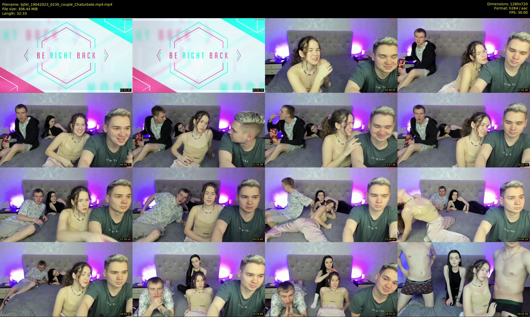 bjliki — 33 minute Chaturbate couple cam show recording, 720p, Apr 19, 2023