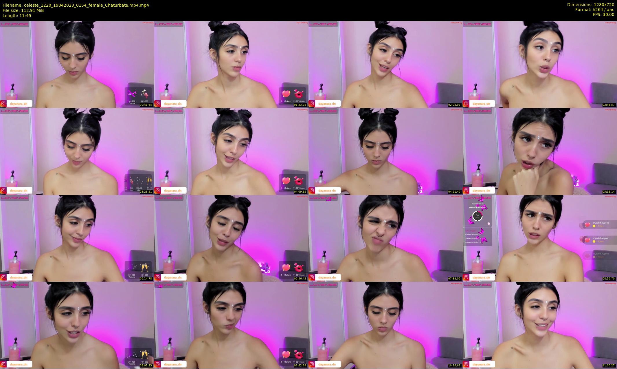 celeste_1220 — 12 minute Chaturbate female cam show recording, 720p, Apr 19, 2023