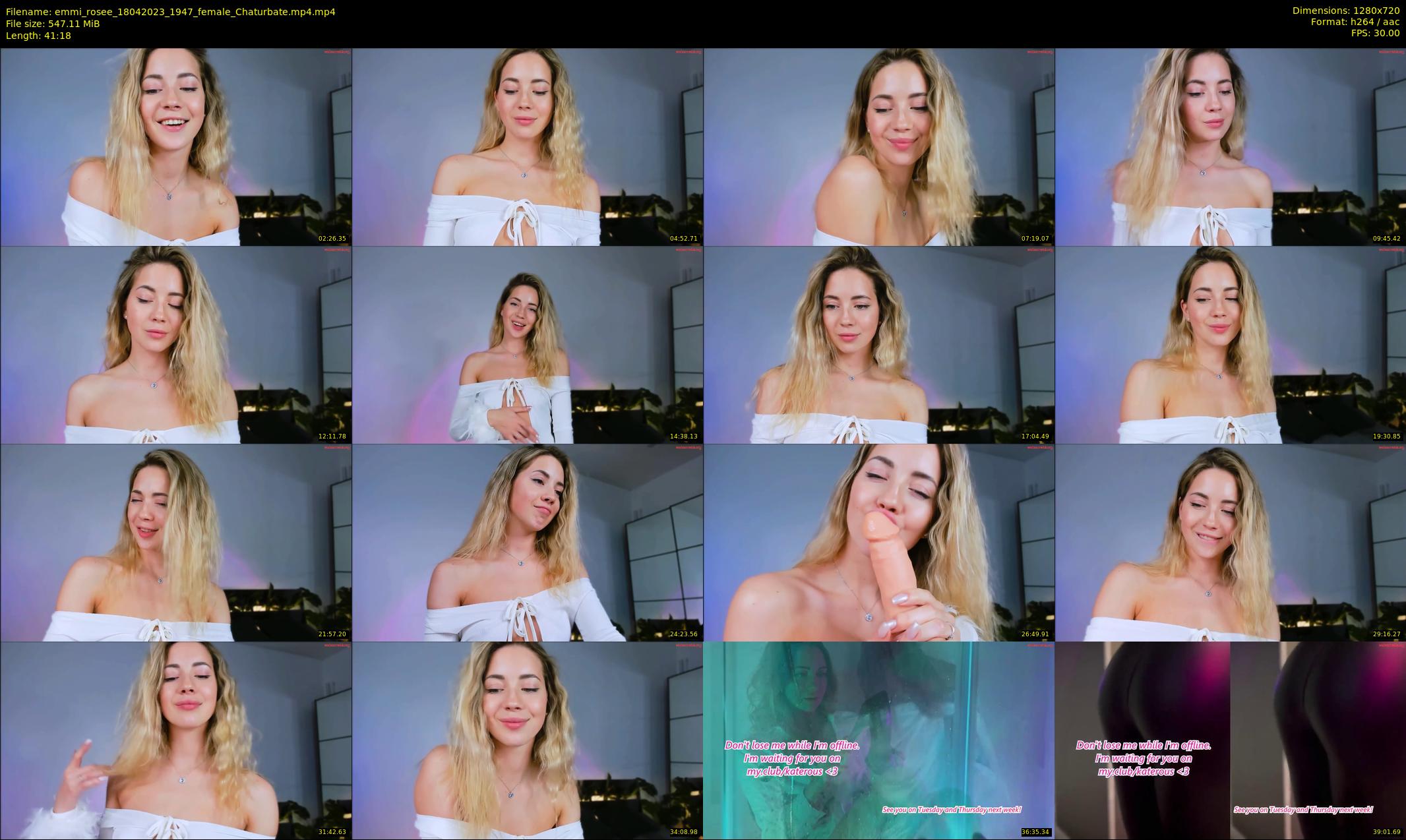 emmi_rosee — 42 minute Chaturbate female cam show recording, 720p, Apr 18, 2023