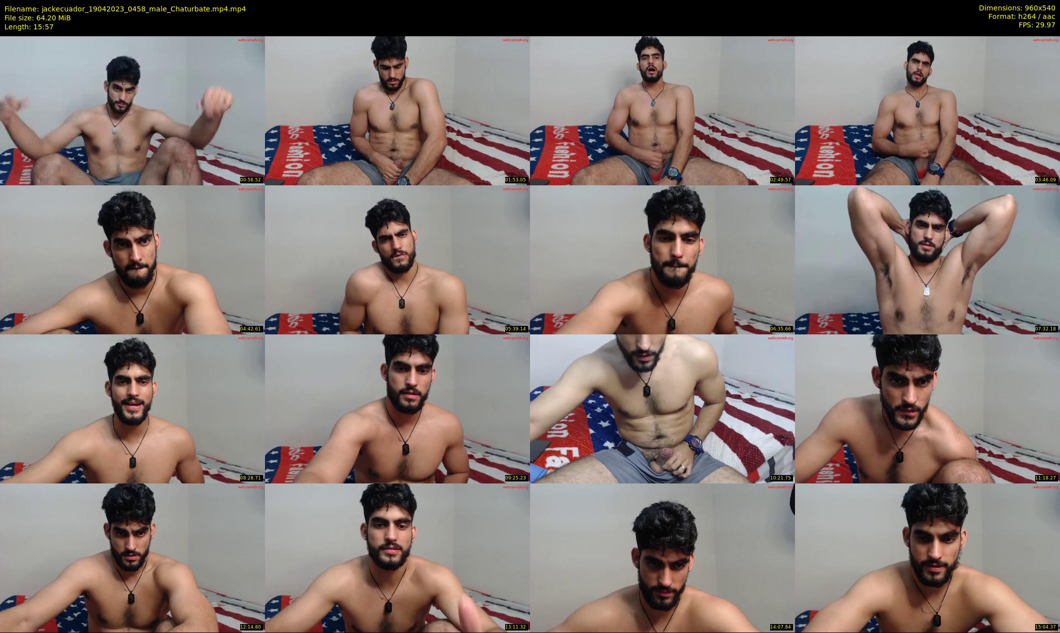 jackecuador — 16 minute Chaturbate male cam show recording, 480p, Apr 19, 2023