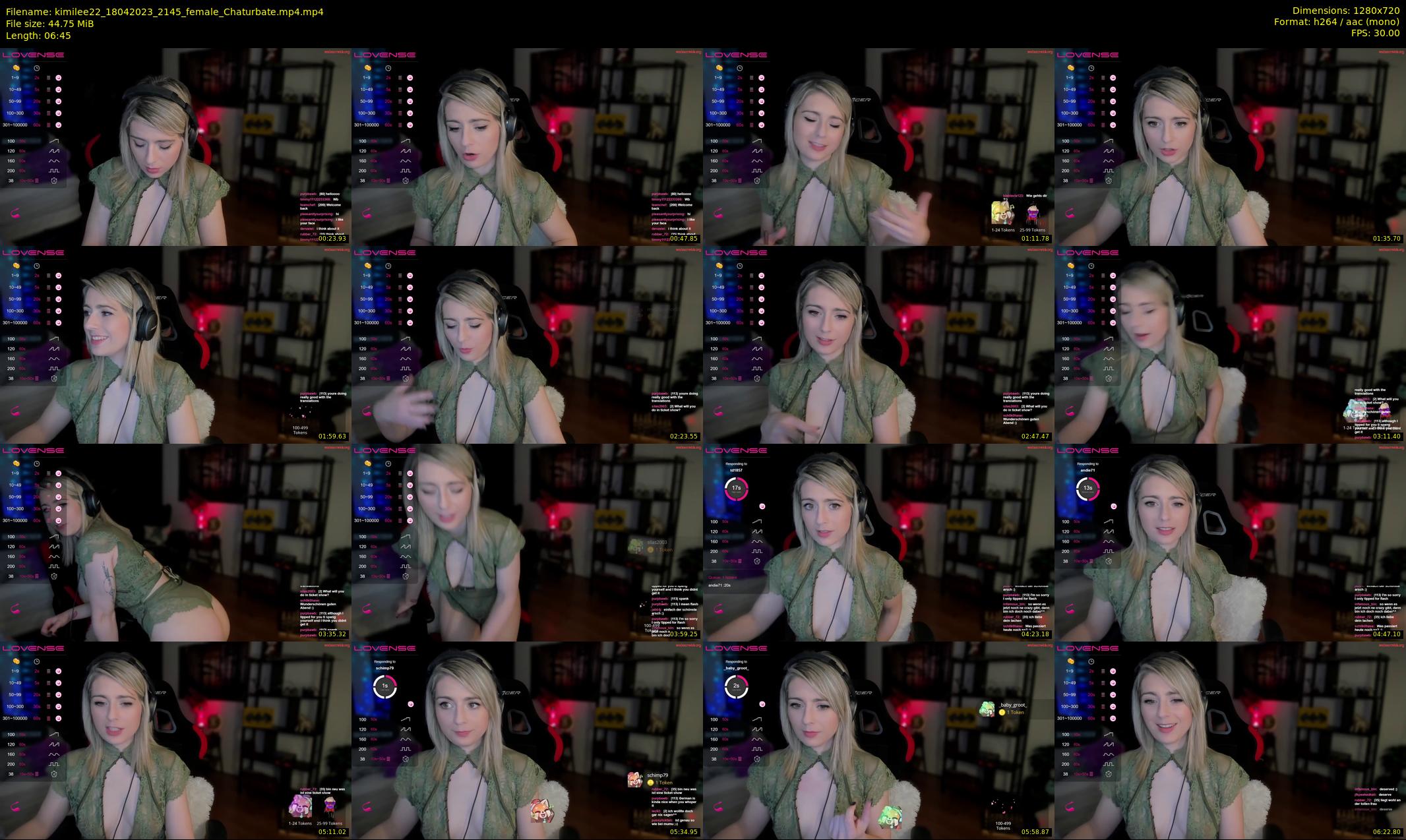 kimilee22 — 7 minute Chaturbate female cam show recording, 720p, Apr 18, 2023