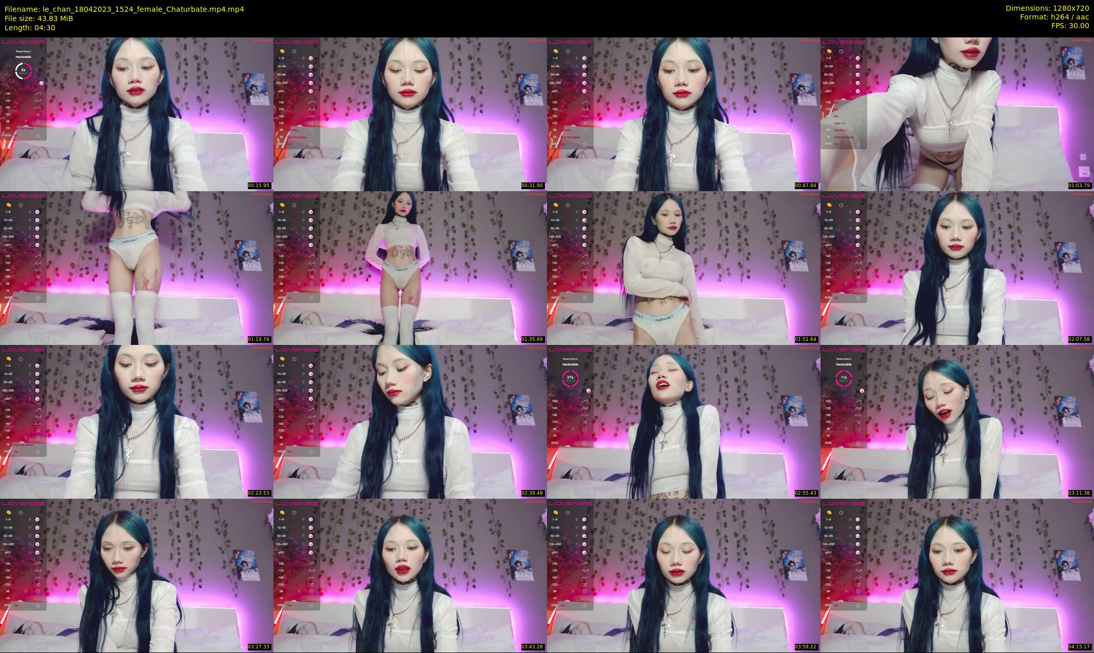le_chan — 5 minute Chaturbate female cam show recording, 720p, Apr 18, 2023