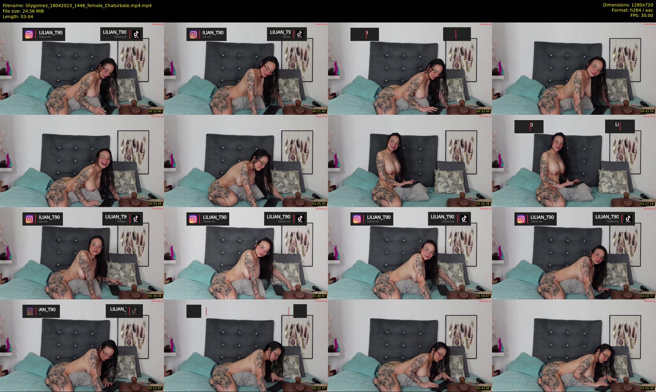 liilygomez — 4 minute Chaturbate female cam show recording, 720p, Apr 18, 2023