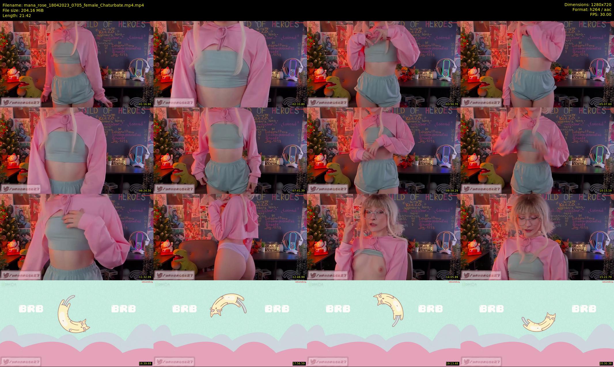 mana_rose — 22 minute Chaturbate female cam show recording, 720p, Apr 18, 2023