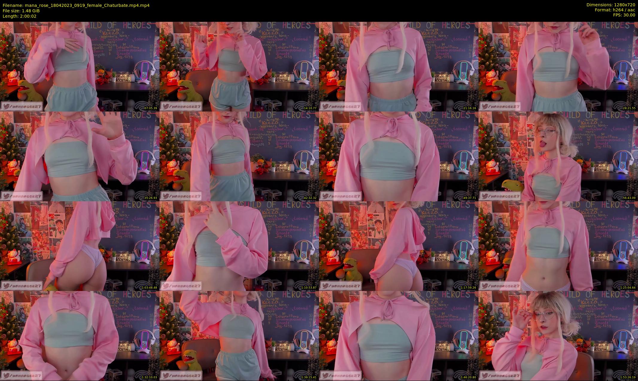 mana_rose — 121 minute Chaturbate female cam show recording, 720p, Apr 18, 2023