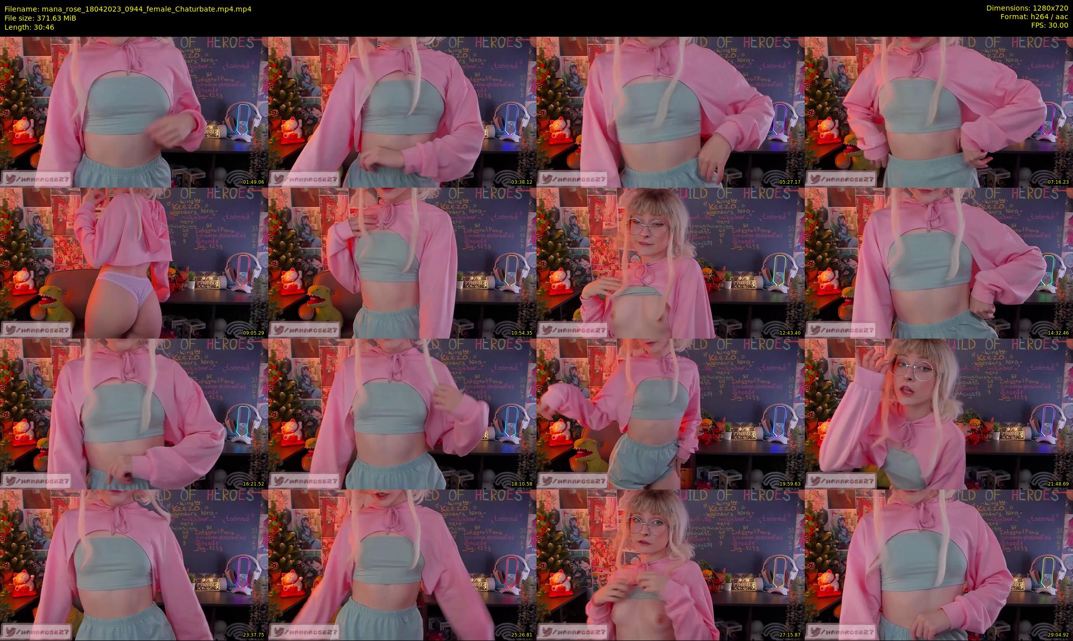 mana_rose — 31 minute Chaturbate female cam show recording, 720p, Apr 18, 2023