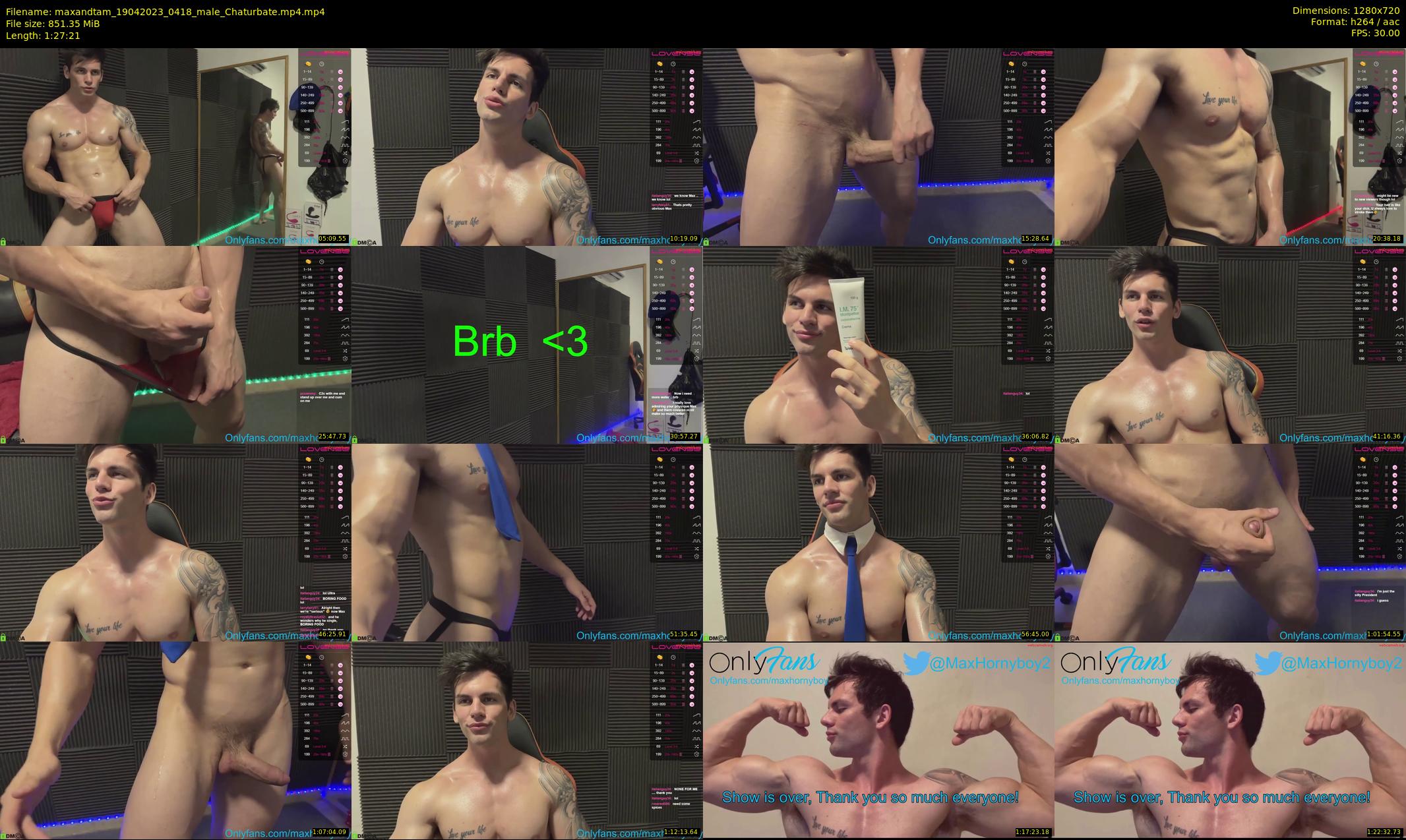 maxandtam — 88 minute Chaturbate couple cam show recording, 720p, Apr 19, 2023