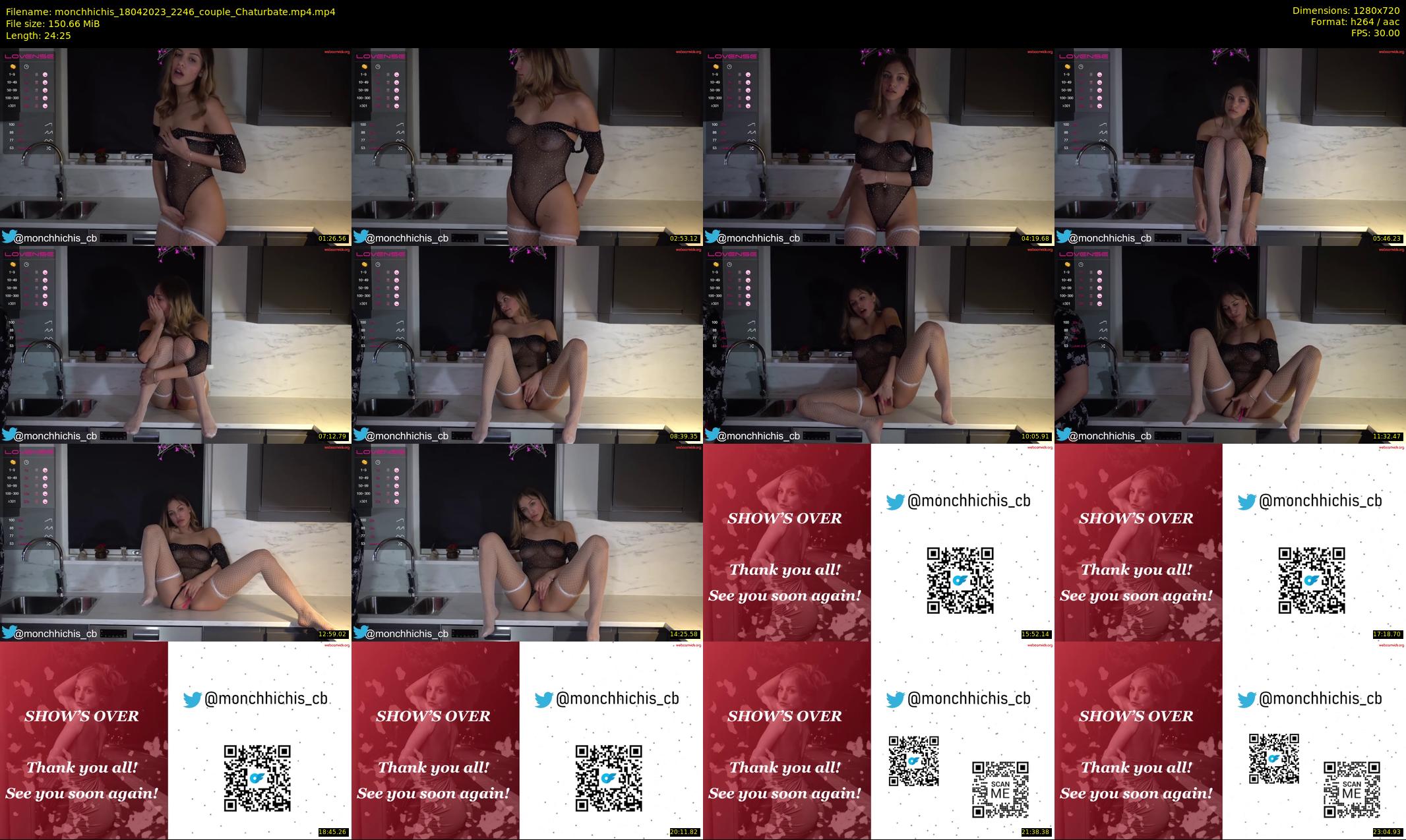 monchhichis — 25 minute Chaturbate couple cam show recording, 720p, Apr 18, 2023