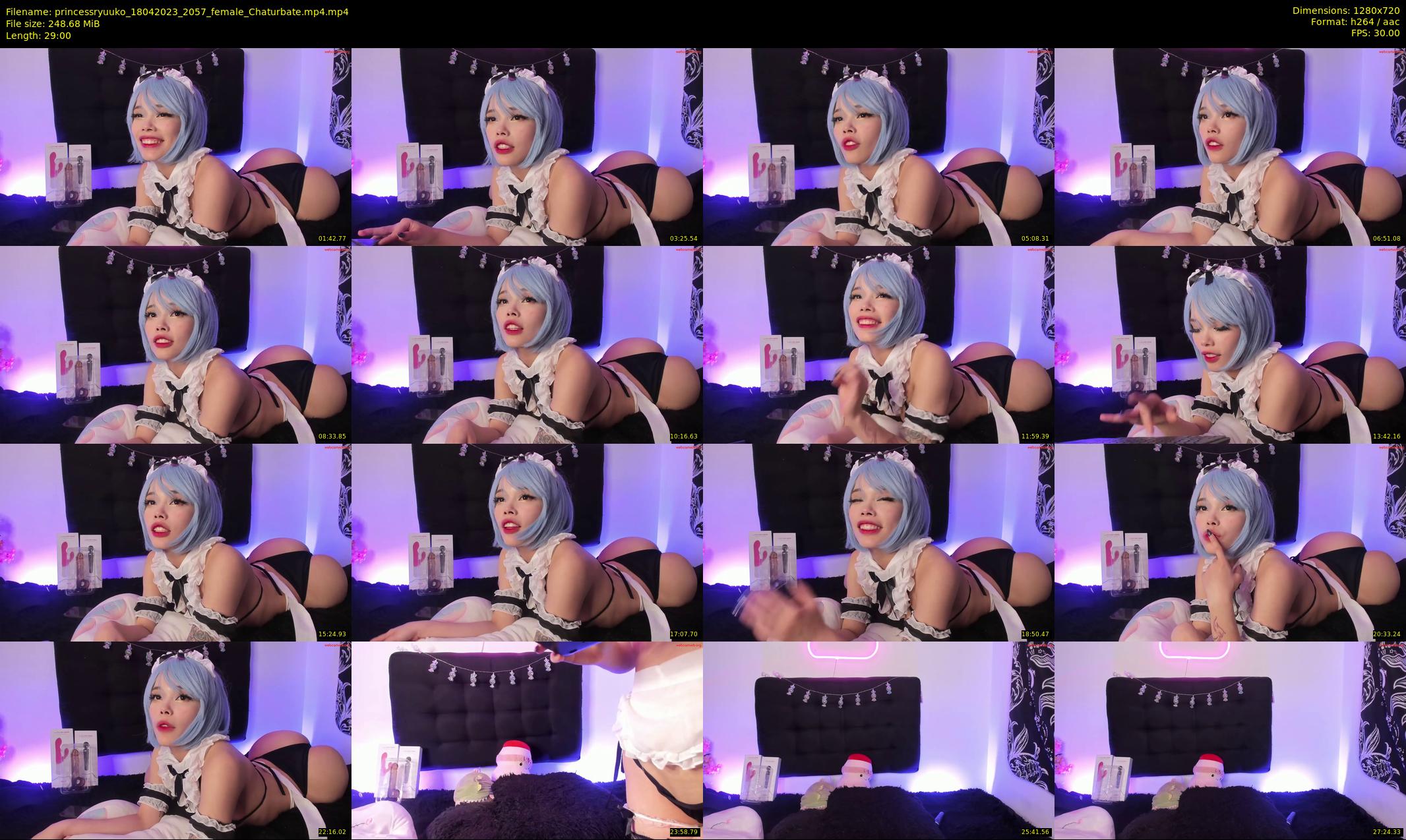 princessryuuko — 29 minute Chaturbate female cam show recording, 720p, Apr 18, 2023