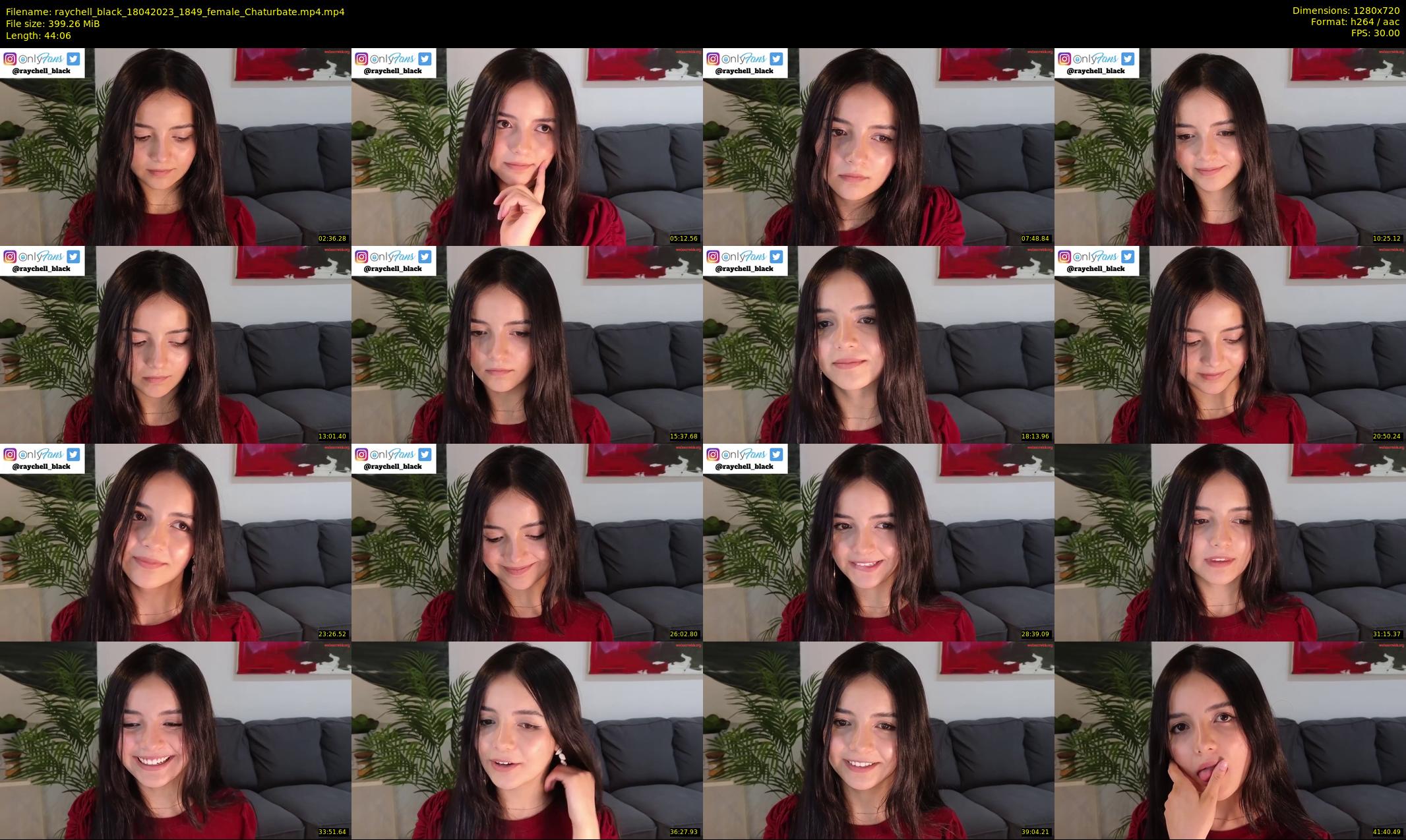 raychell_black — 45 minute Chaturbate female cam show recording, 720p, Apr 18, 2023