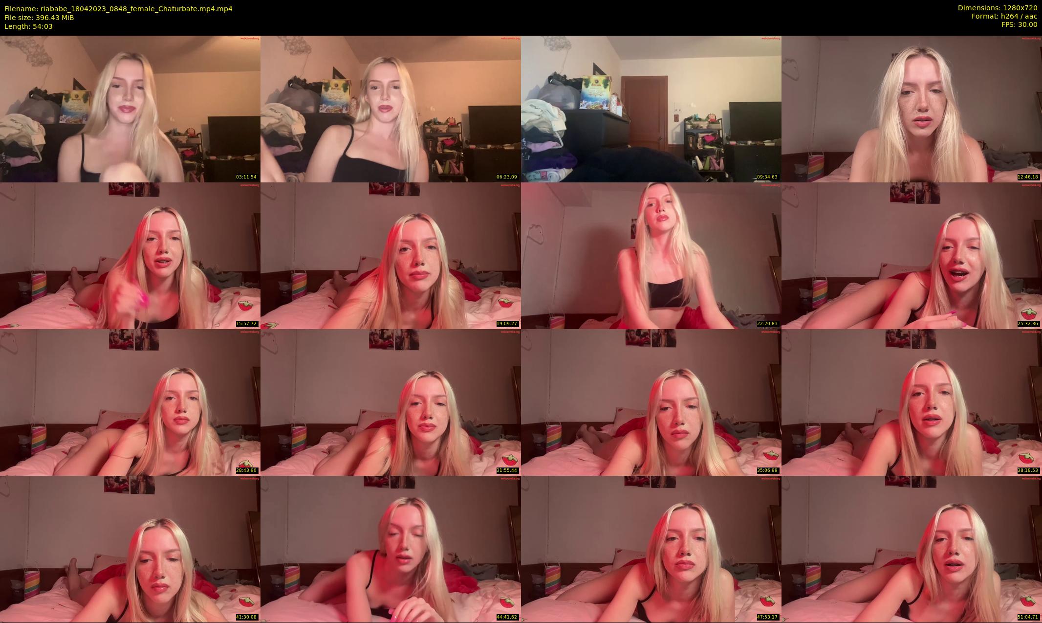 riababe — 55 minute Chaturbate female cam show recording, 720p, Apr 18, 2023