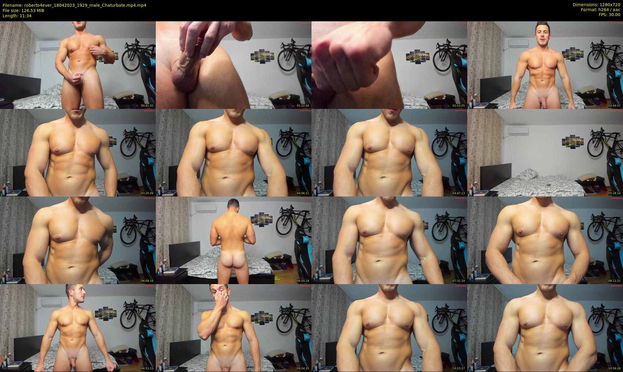 roberto4ever — 12 minute Chaturbate male cam show recording, 720p, Apr 18, 2023
