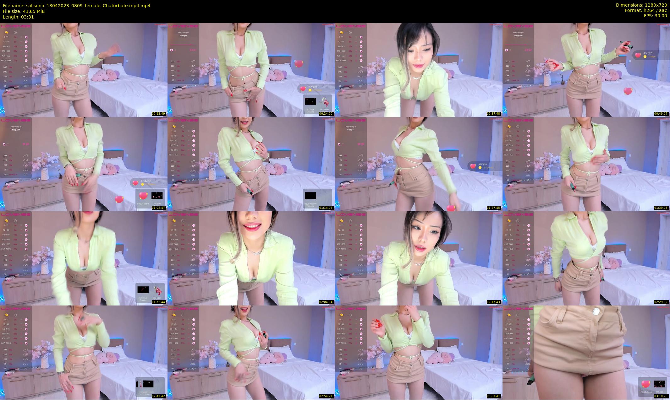 salisuno — 4 minute Chaturbate female cam show recording, 720p, Apr 18, 2023