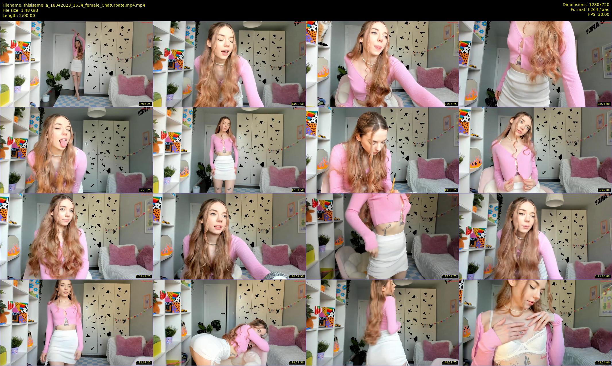 thisisamelia — 120 minute Chaturbate female cam show recording, 720p, Apr 18, 2023