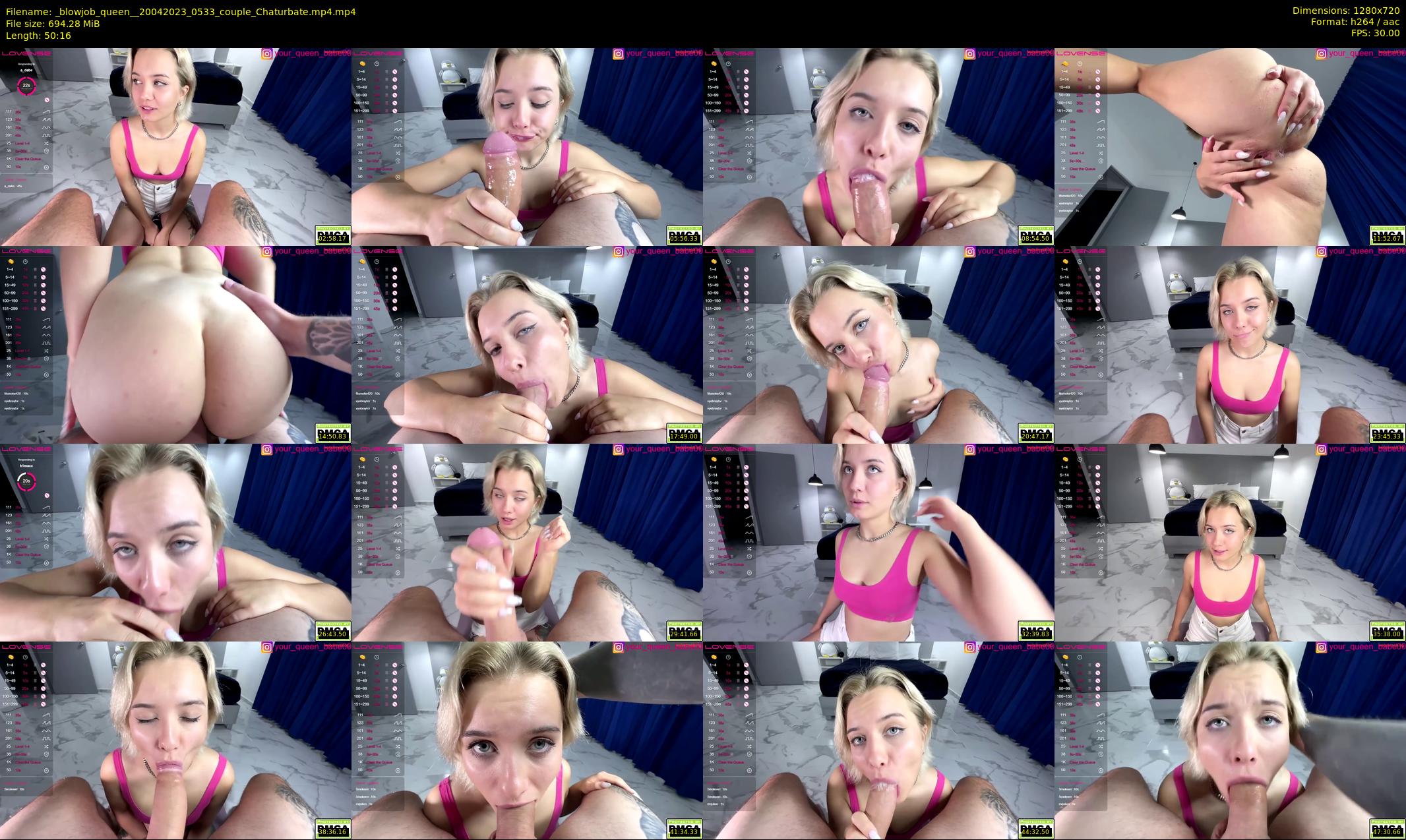 _blowjob_queen_ — 51 minute Chaturbate couple cam show recording, 720p, Apr 20, 2023