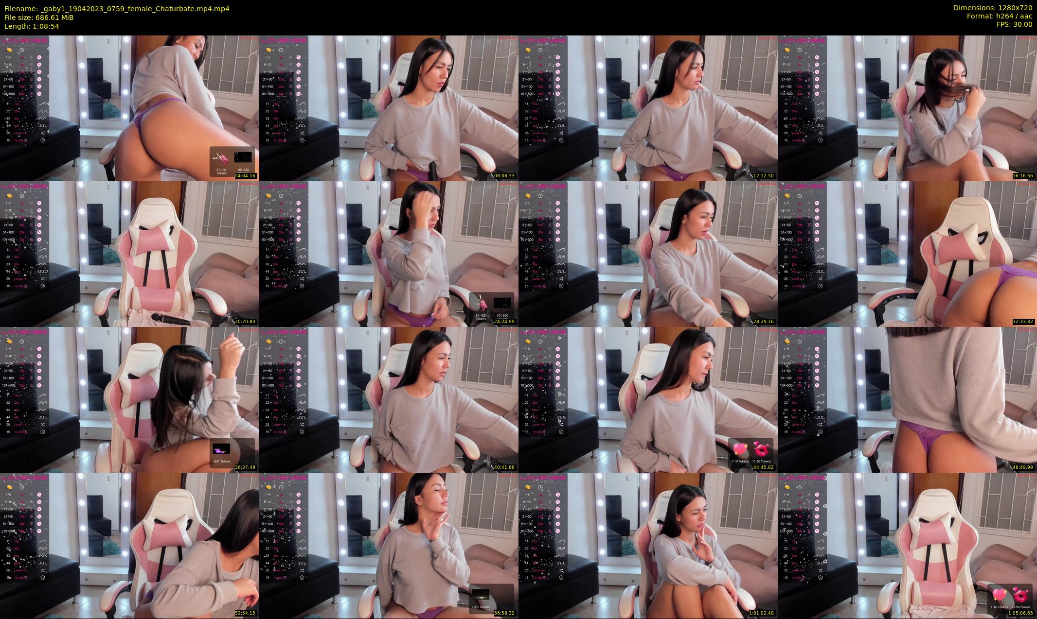 _gaby1 — 69 minute Chaturbate female cam show recording, 720p, Apr 19, 2023