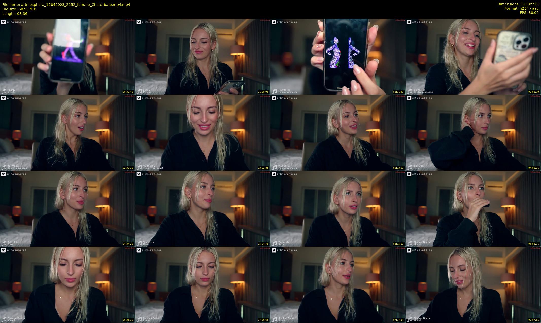 artmosphera — 9 minute Chaturbate female cam show recording, 720p, Apr 19, 2023