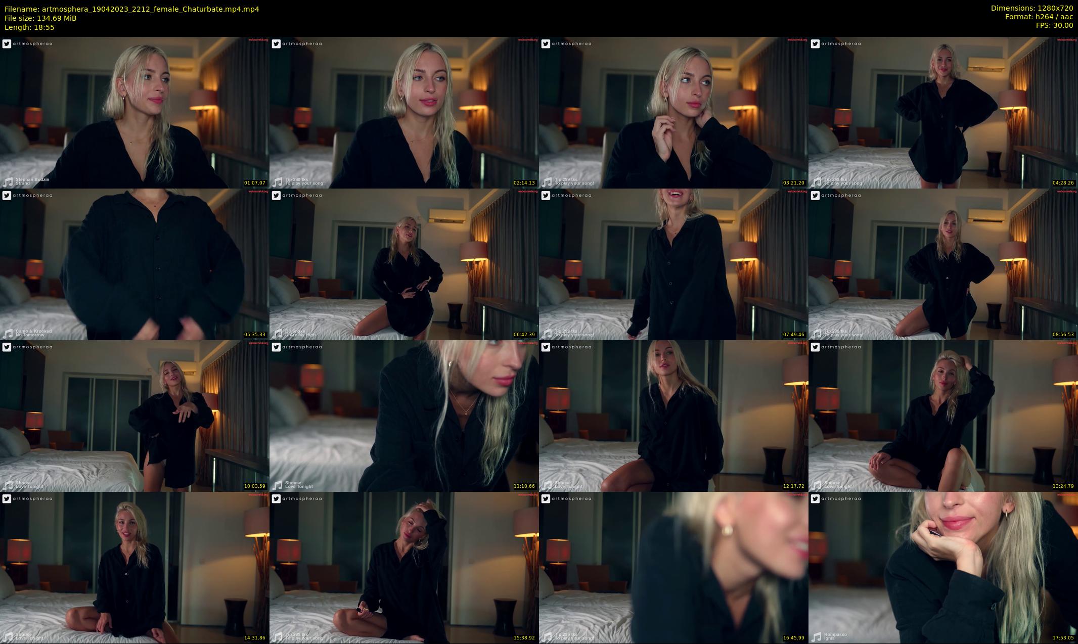 artmosphera — 19 minute Chaturbate female cam show recording, 720p, Apr 19, 2023