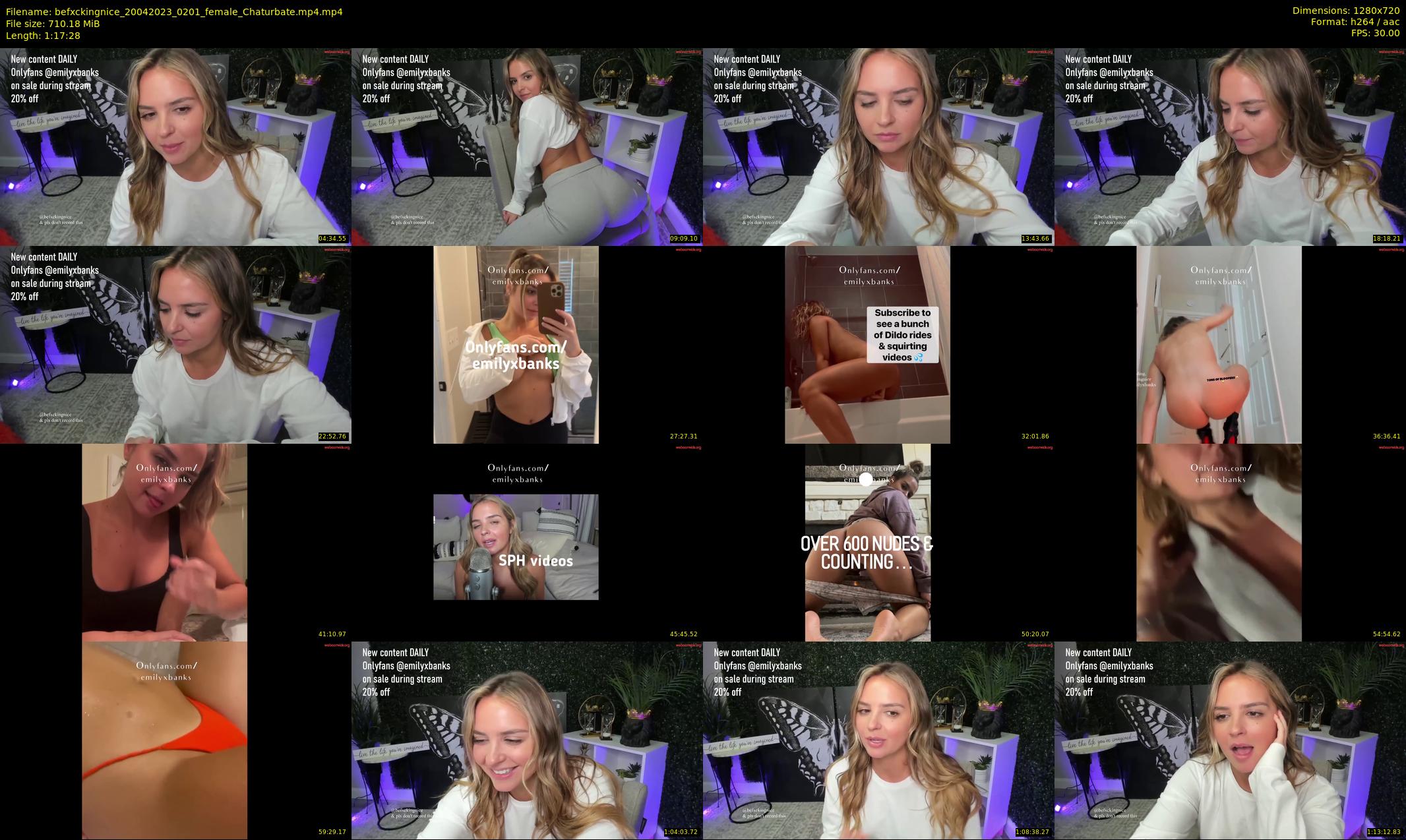 befxckingnice — 78 minute Chaturbate female cam show recording, 720p, Apr 20, 2023