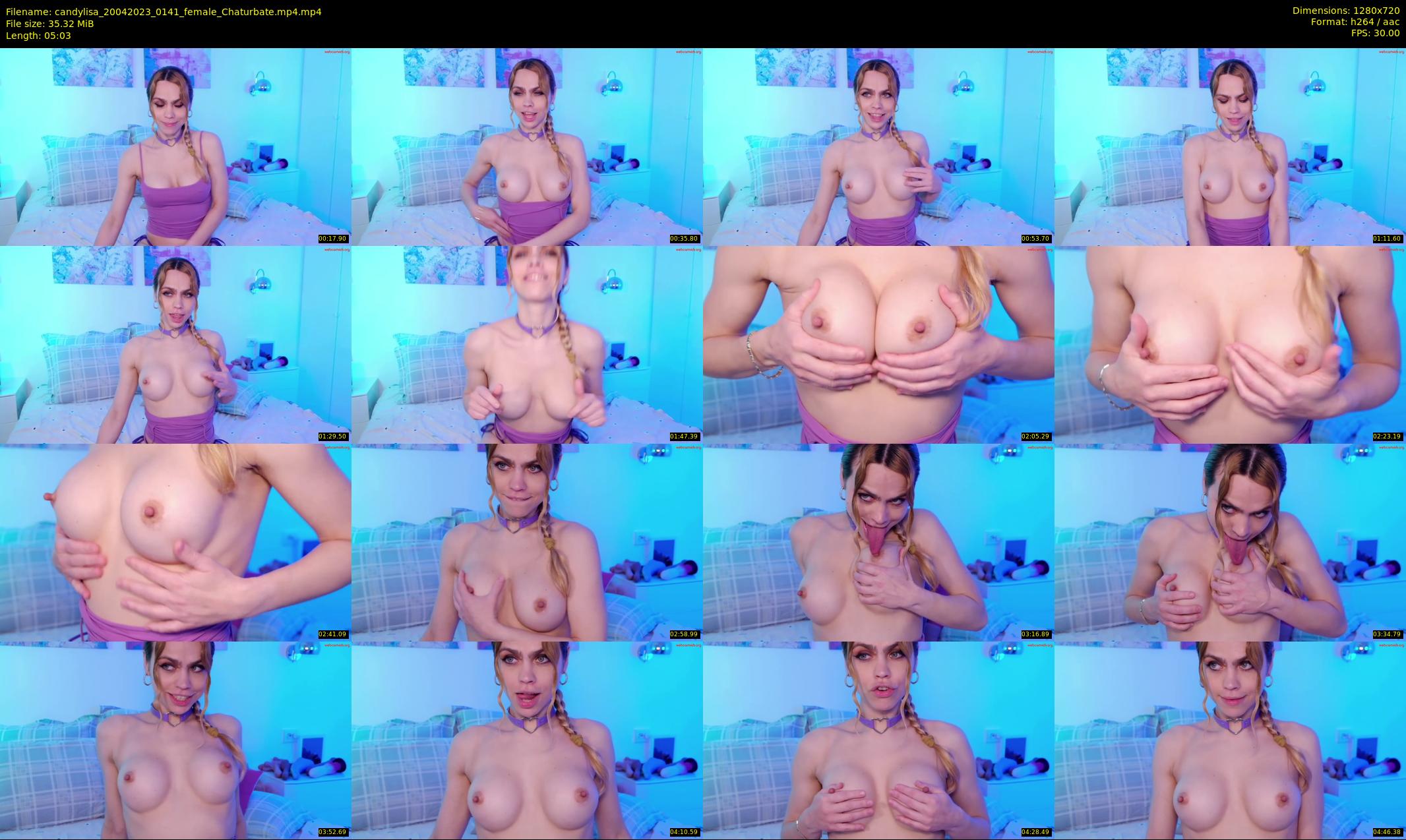 candylisa — 6 minute Chaturbate female cam show recording, 720p, Apr 20, 2023