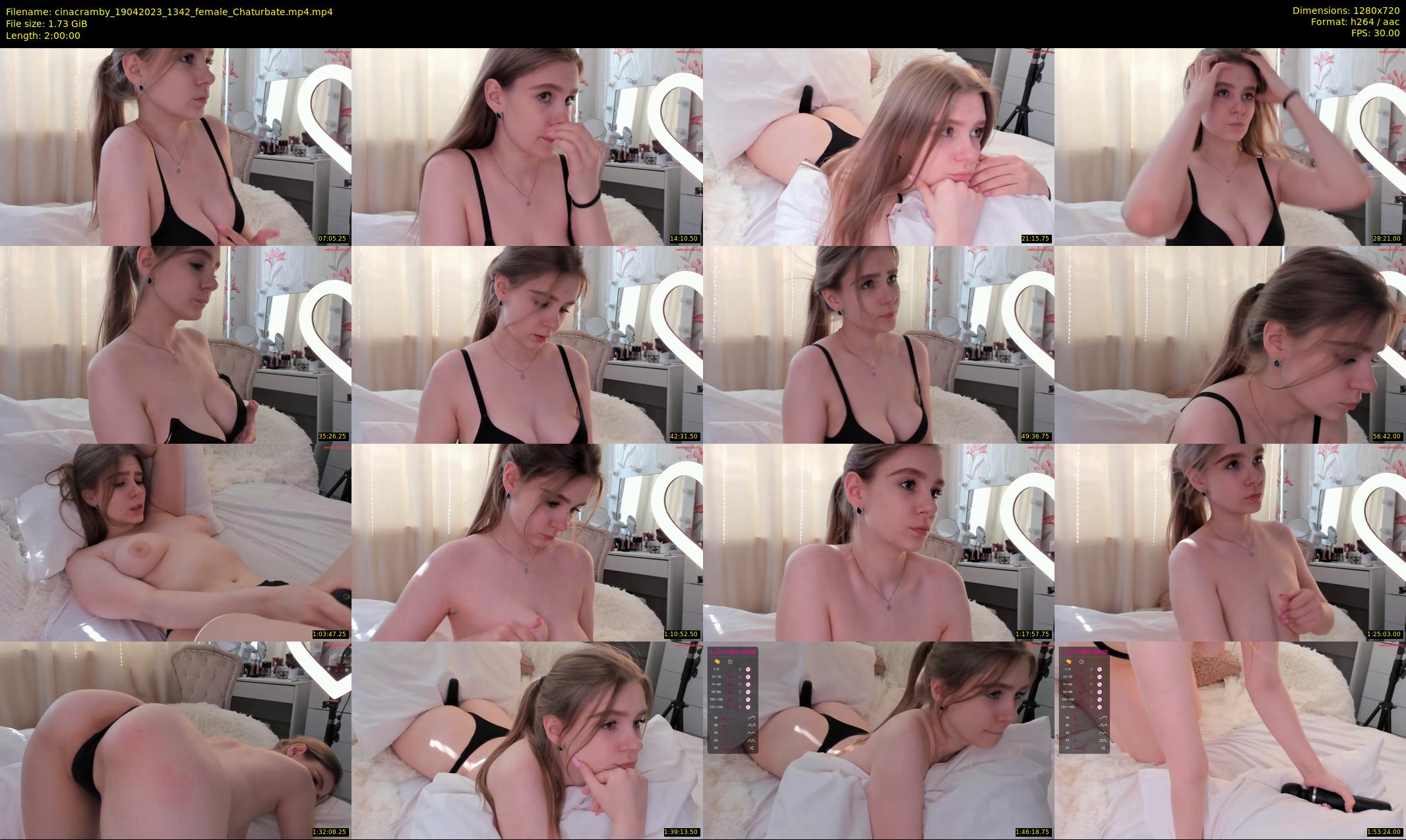 cinacramby — 120 minute Chaturbate female cam show recording, 720p, Apr 19, 2023