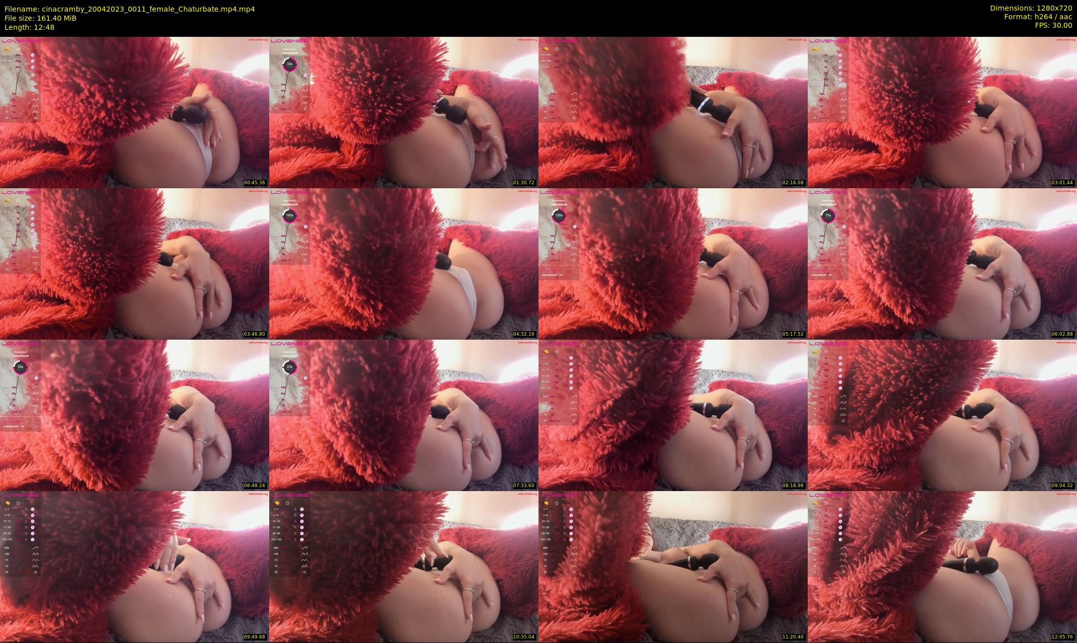 cinacramby — 13 minute Chaturbate female cam show recording, 720p, Apr 20, 2023