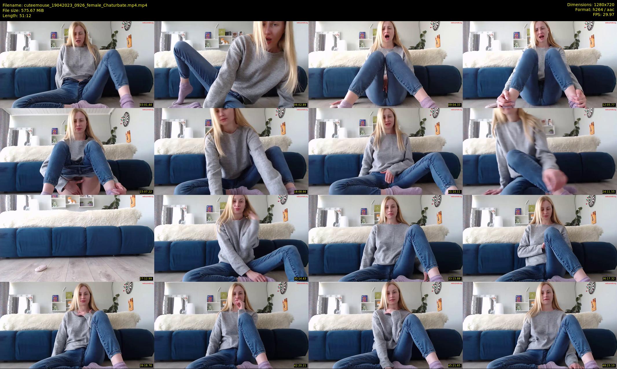 cuteemouse — 52 minute Chaturbate female cam show recording, 720p, Apr 19, 2023