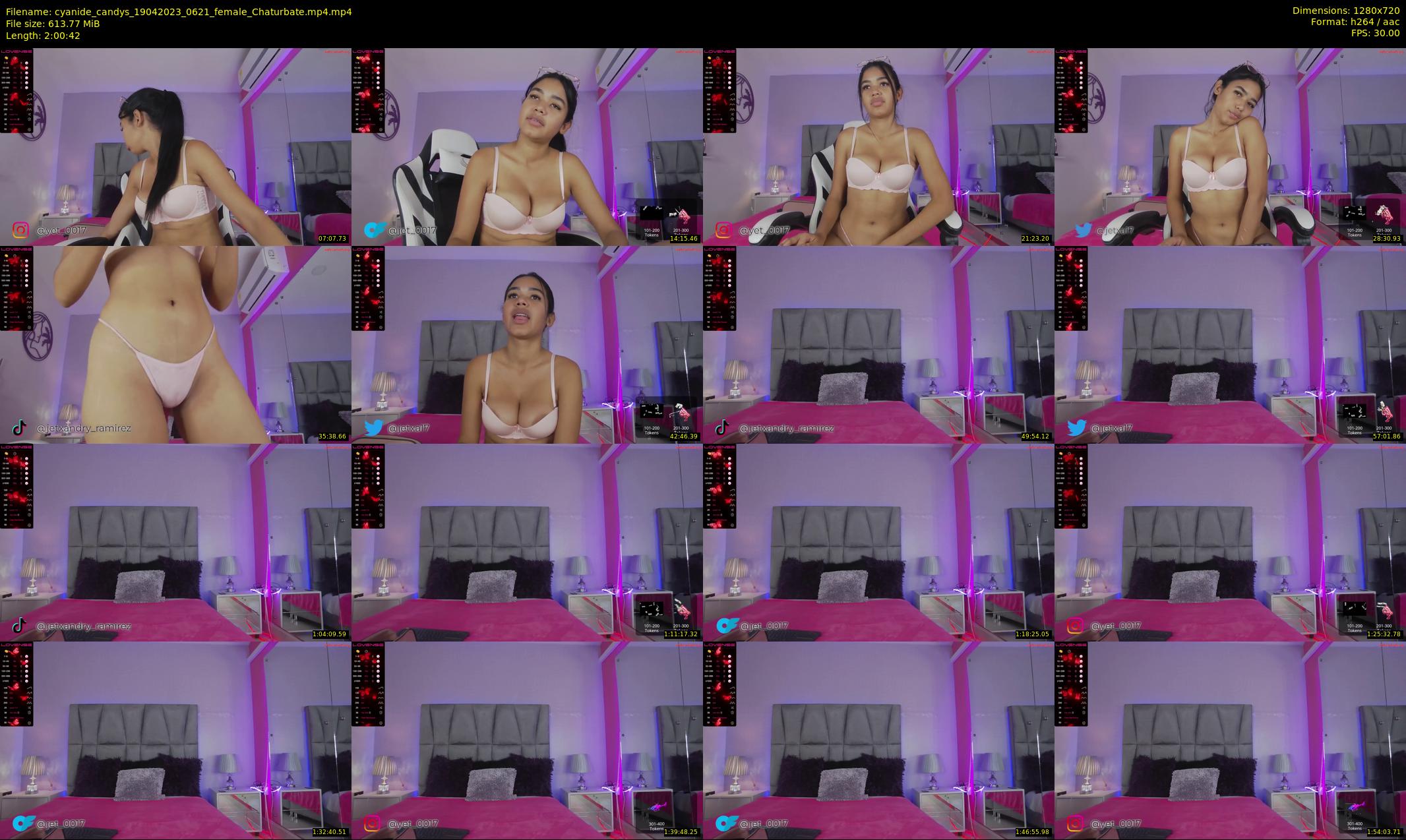 cyanide_candys — 121 minute Chaturbate female cam show recording, 720p, Apr 19, 2023