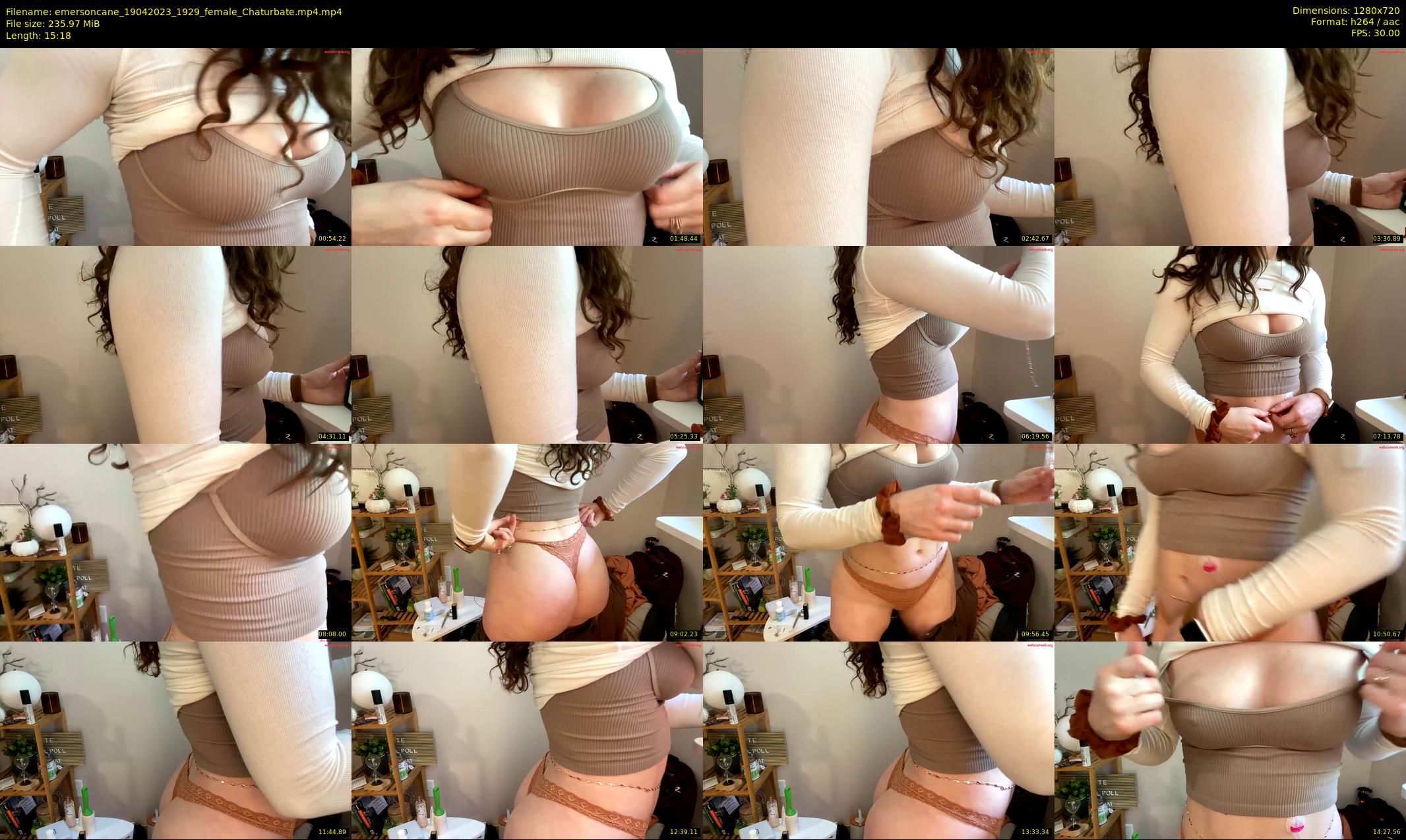 emersoncane — 16 minute Chaturbate female cam show recording, 720p, Apr 19, 2023