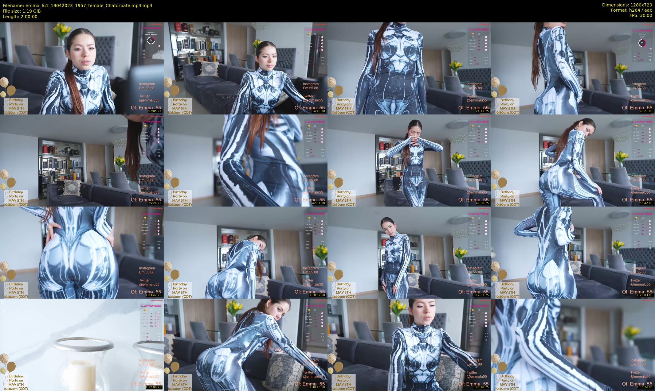 emma_lu1 — 120 minute Chaturbate female cam show recording, 720p, Apr 19, 2023