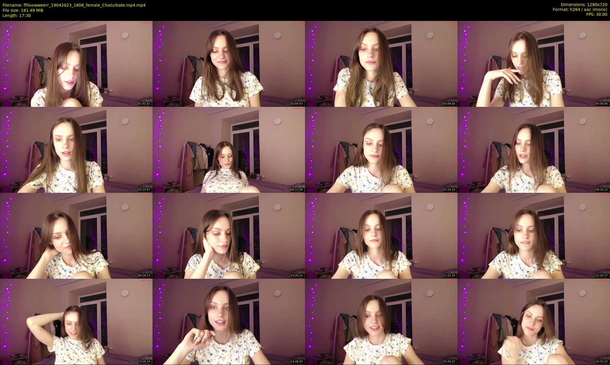 fflloowweerr — 18 minute Chaturbate couple cam show recording, 720p, Apr 19, 2023