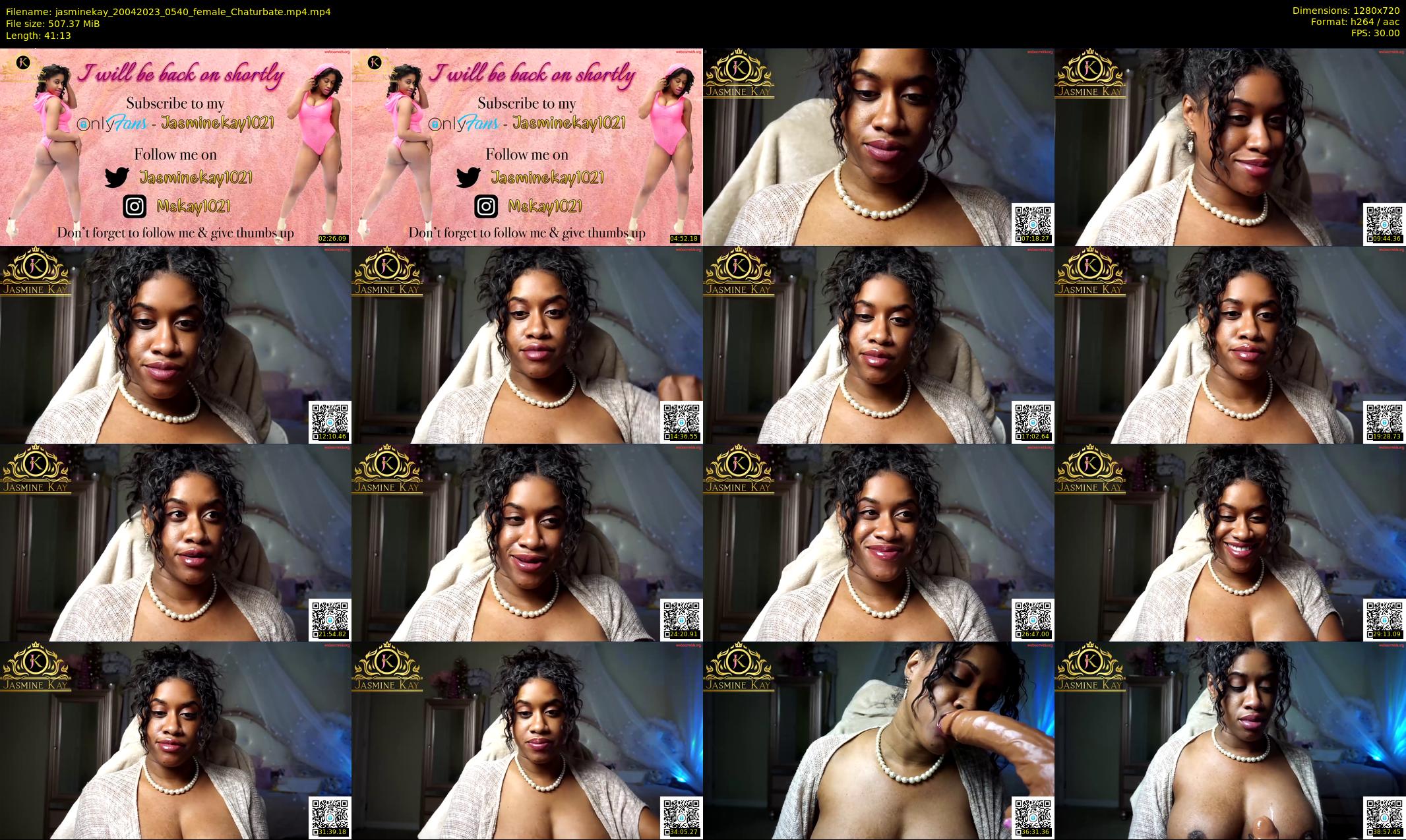 jasminekay — 42 minute Chaturbate female cam show recording, 720p, Apr 20, 2023