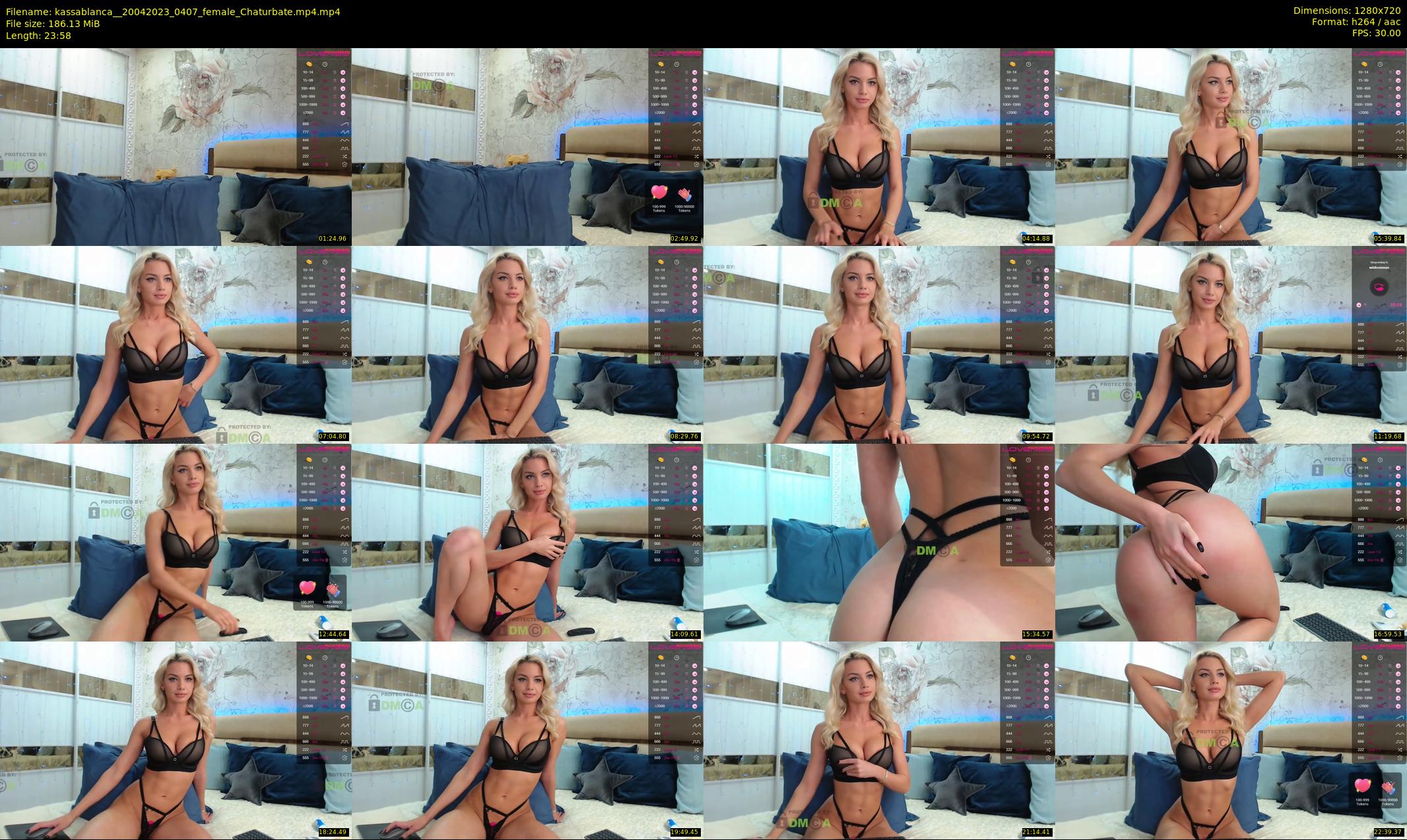 kassablanca_ — 24 minute Chaturbate female cam show recording, 720p, Apr 20, 2023
