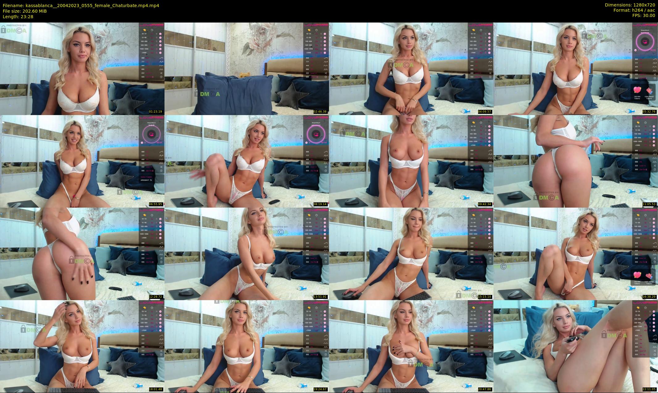 kassablanca_ — 24 minute Chaturbate female cam show recording, 720p, Apr 20, 2023