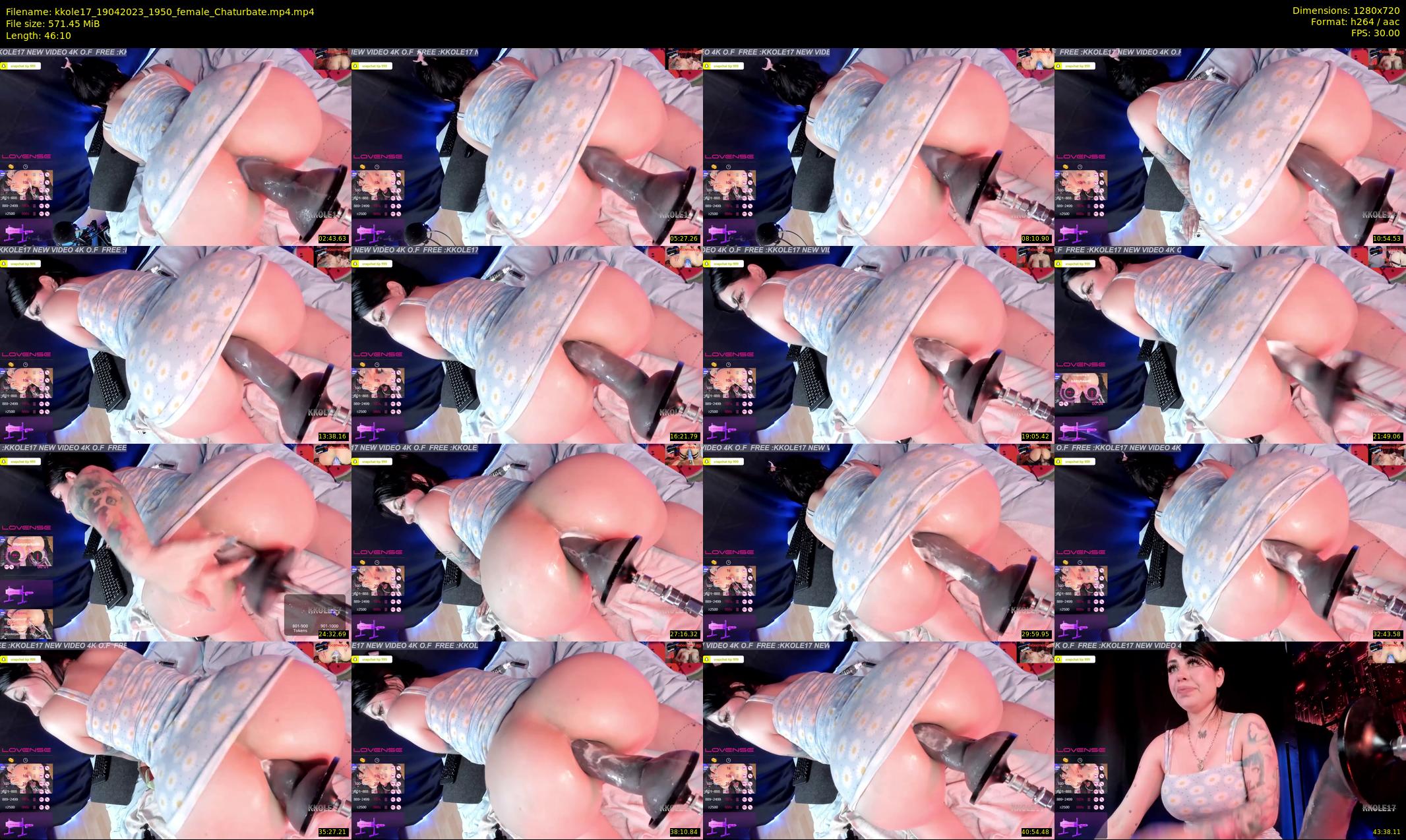 kkole17 — 47 minute Chaturbate female cam show recording, 720p, Apr 19, 2023