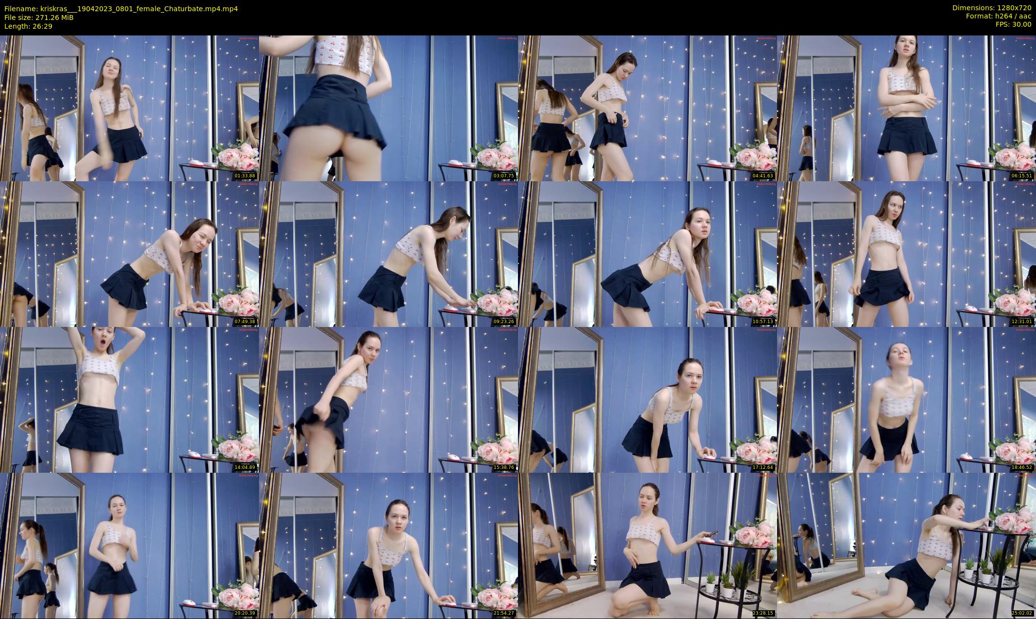 kriskras__ — 27 minute Chaturbate female cam show recording, 720p, Apr 19, 2023