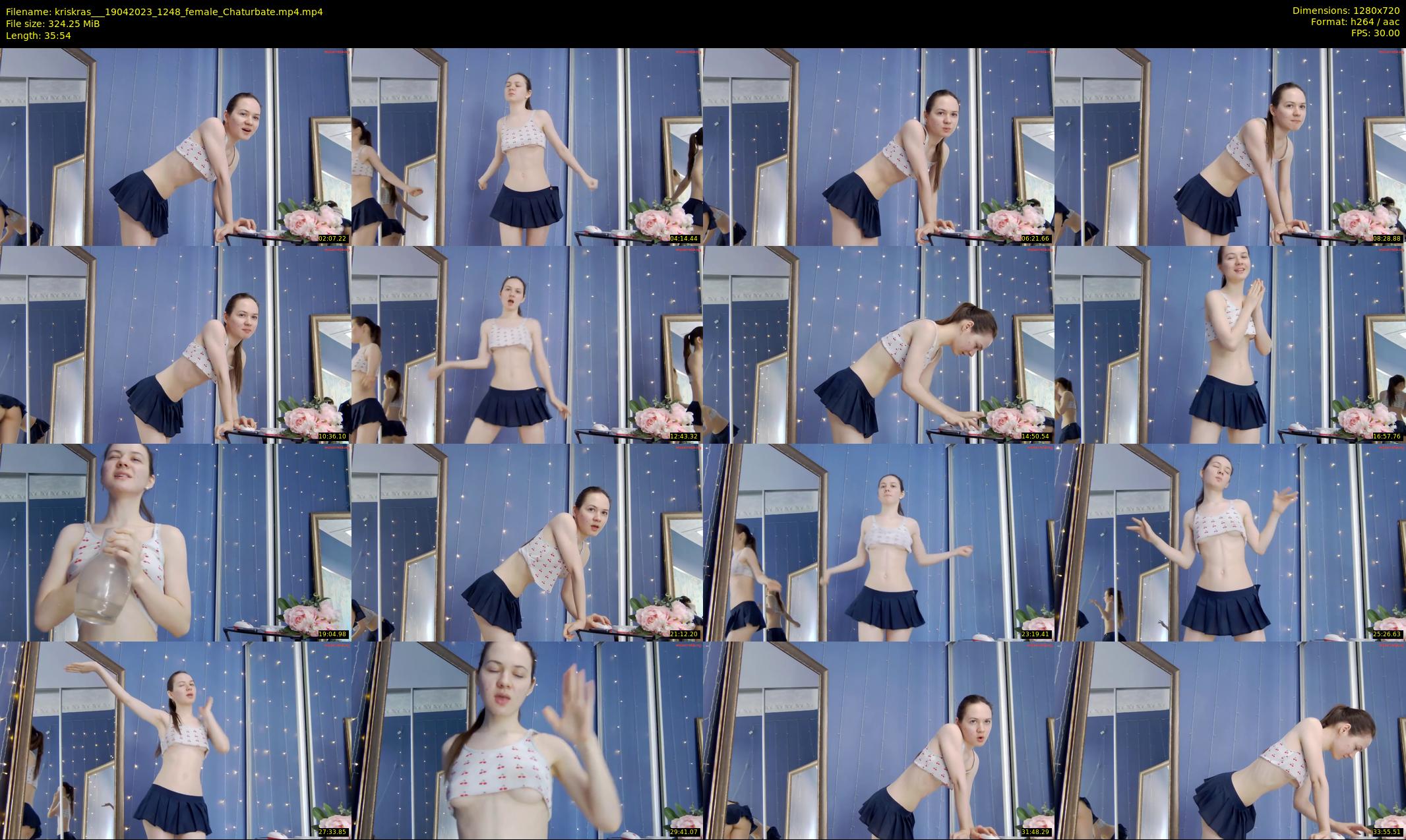 kriskras__ — 36 minute Chaturbate female cam show recording, 720p, Apr 19, 2023